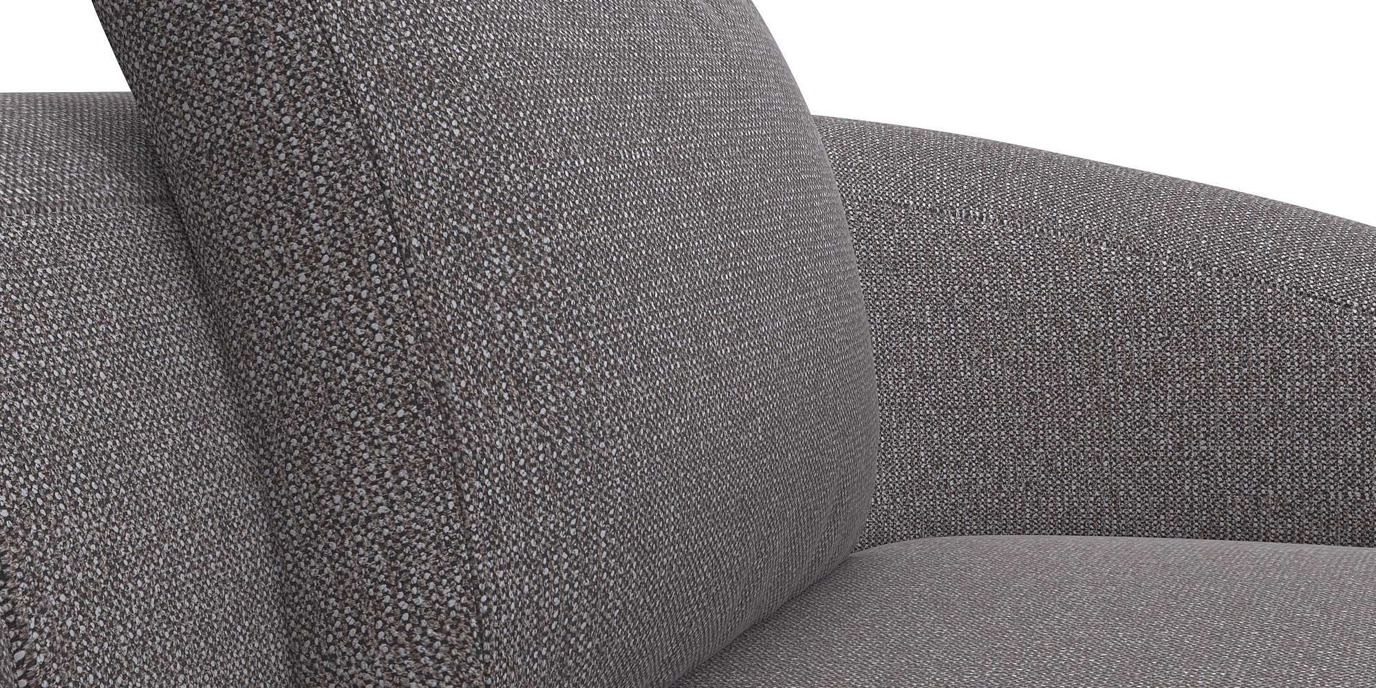FLEXLUX Zithoek Torino, rond, L-vorm, bankhoek met recamière, longchair-sofa