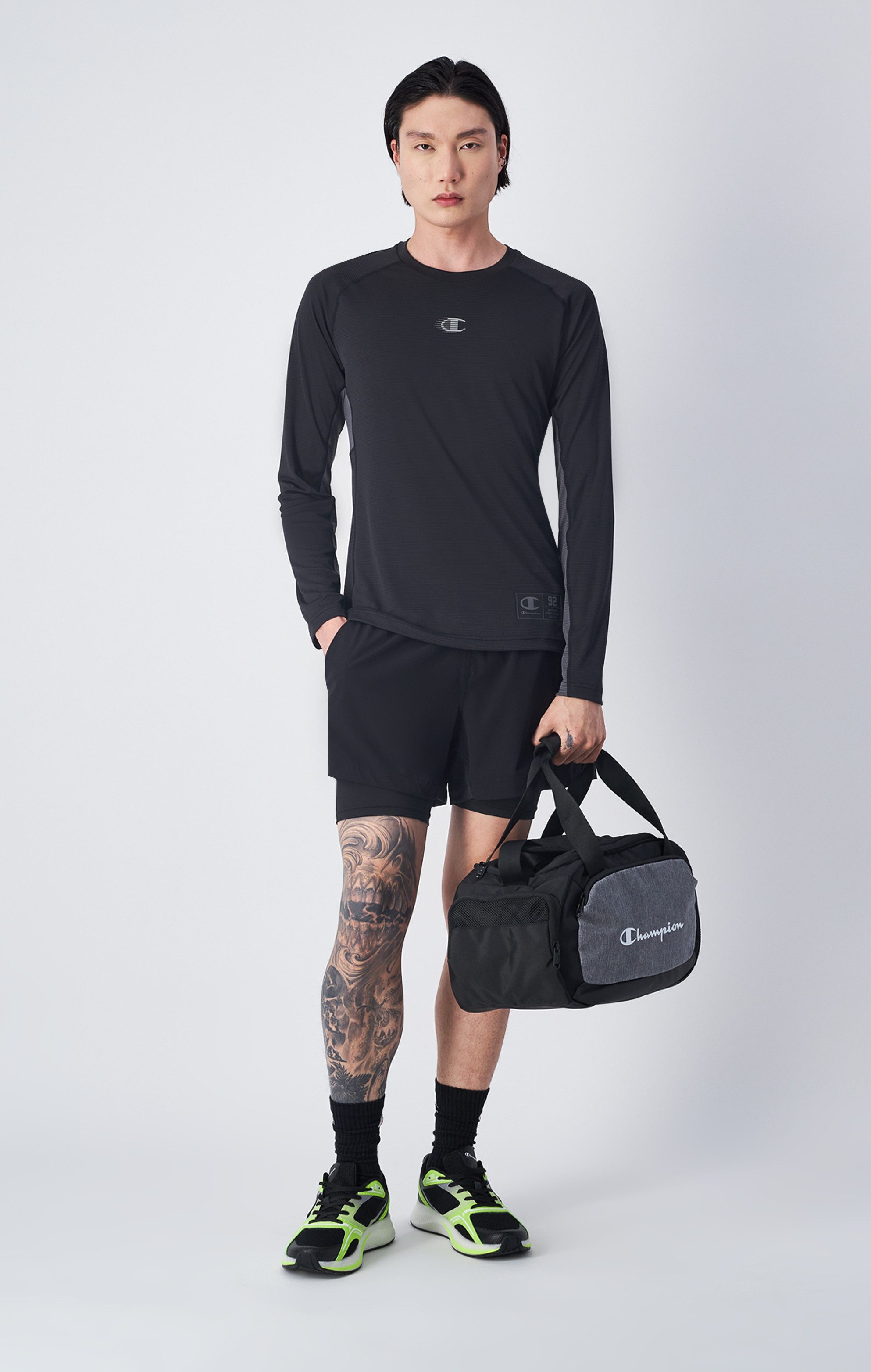 Champion Shirt met lange mouwen LONG SLEEVE T-SHIRT