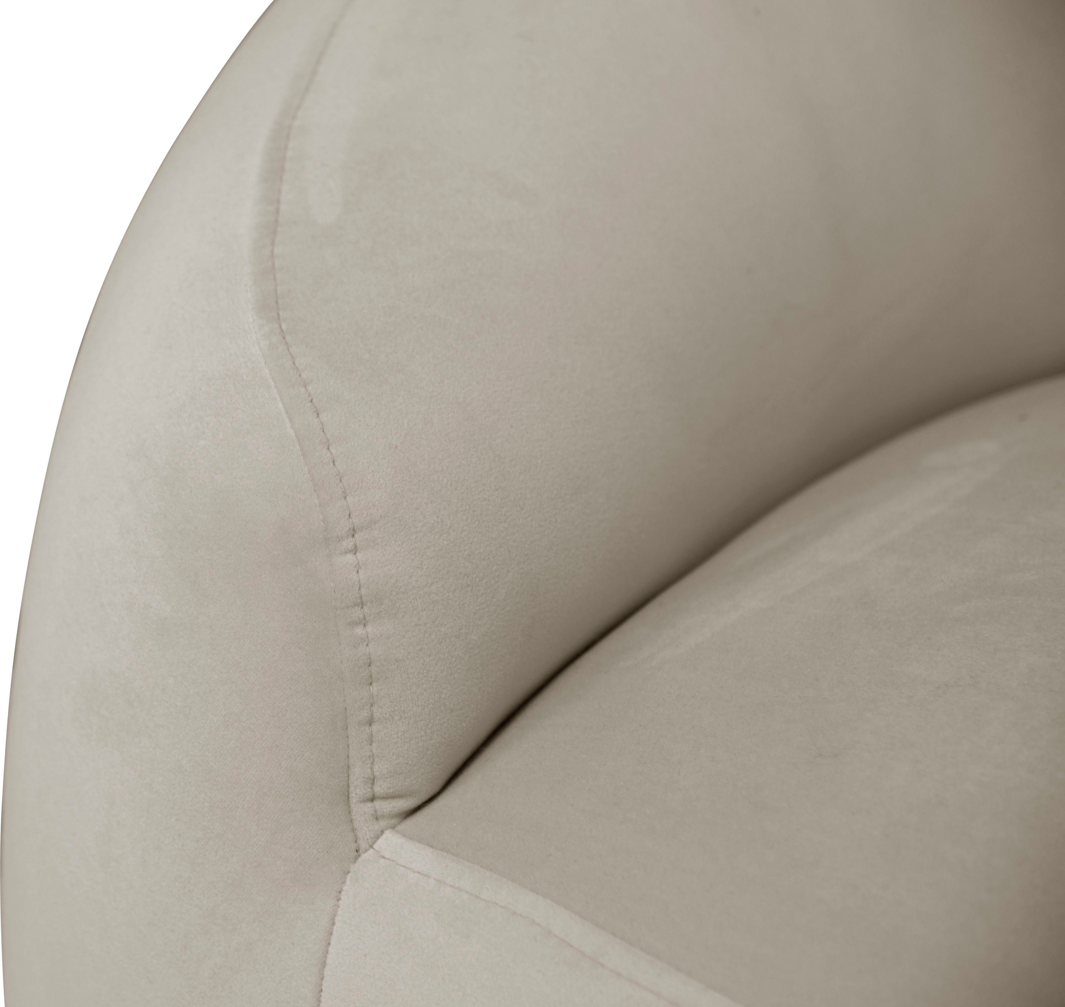 LeGer Home by Lena Gercke Hoekbank YANI L-vorm, designerbank, organische vorm, afmetingen B/D/H: 255/170/81 cm