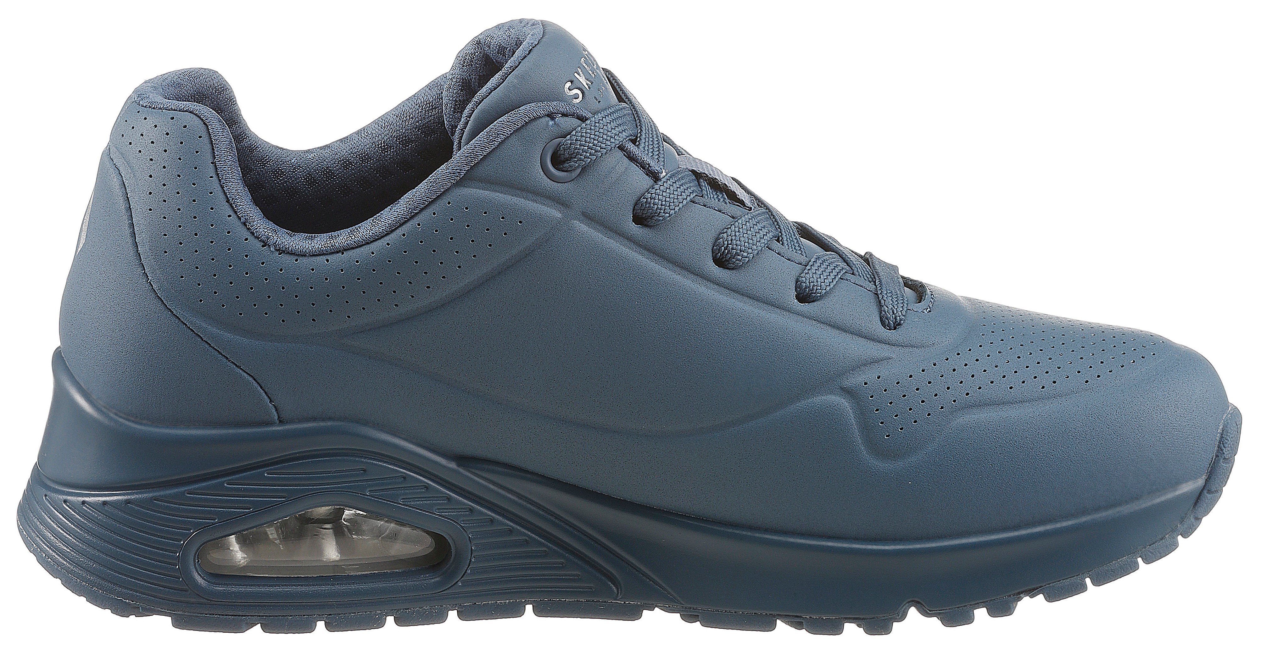 Skechers Sneakers met sleehak Uno - Stand on Air , Vrijetijdsschoen, lage schoen, veterschoen met fijne perforatie