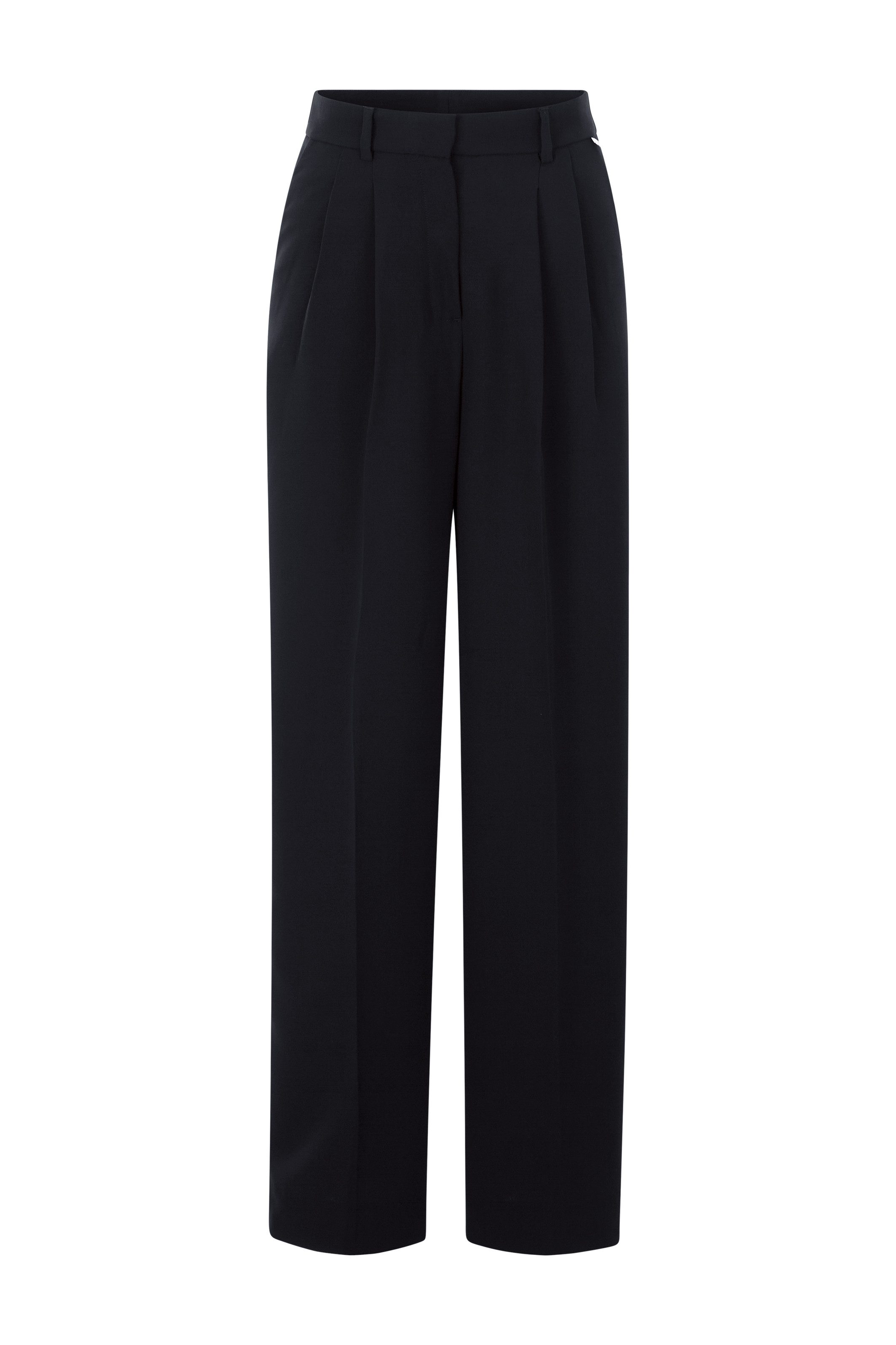 Rich & Royal Pantalon met vouw Met merkenlabel boven de tas