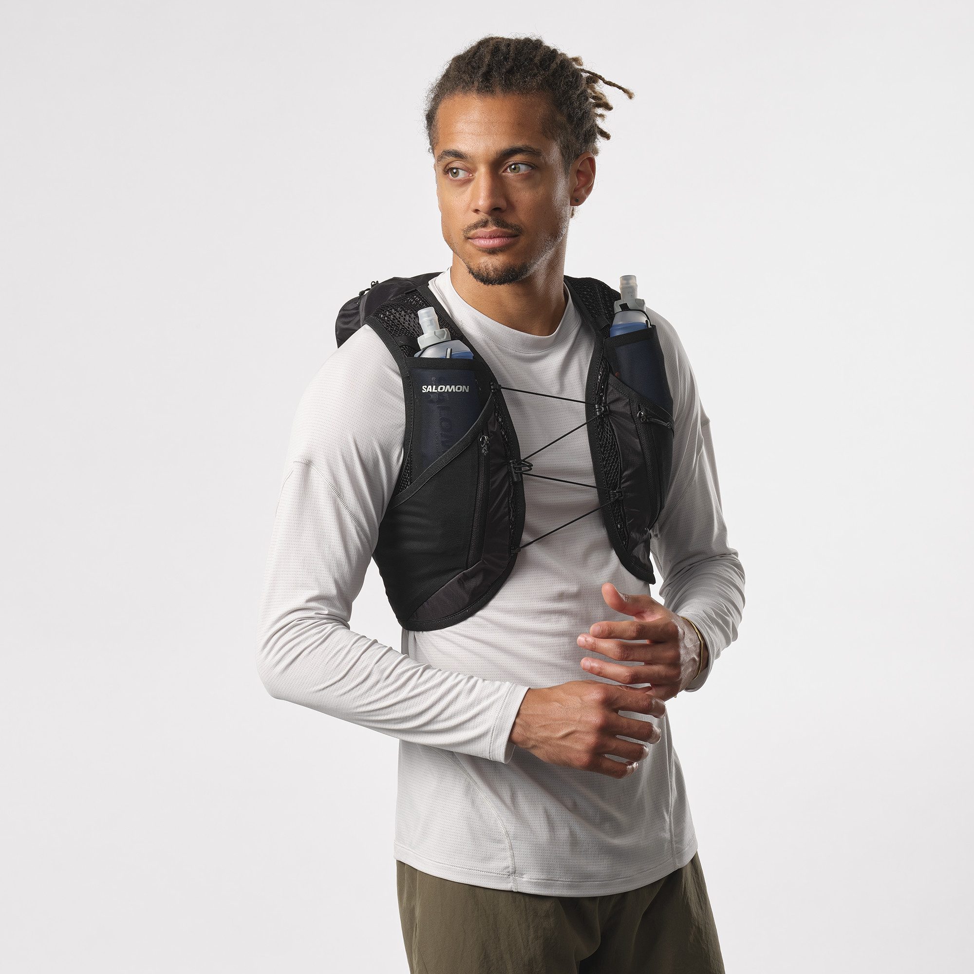 Salomon Drinkrugzak ACTIVE SKIN 12 Rugzak / running-bodywarmer met flasks uniseks