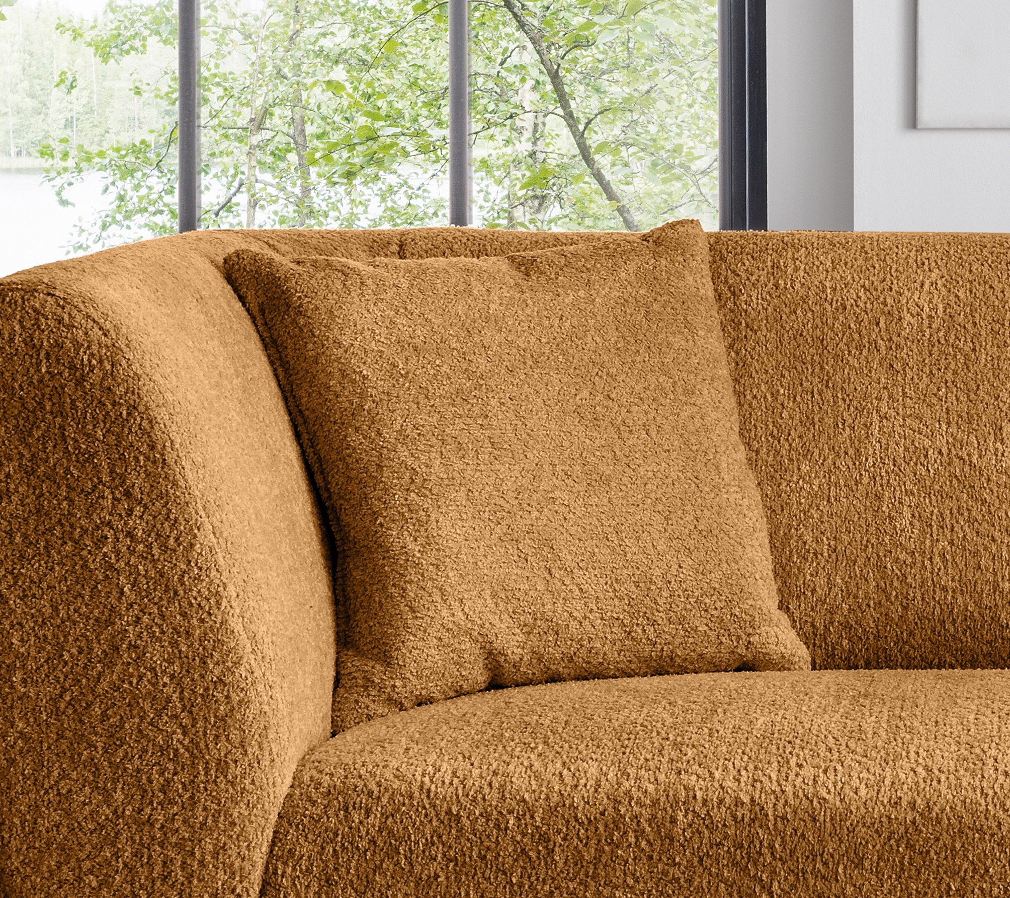 INOSIGN 2-zitsbank twee verschillende pootkleuren naar keuze