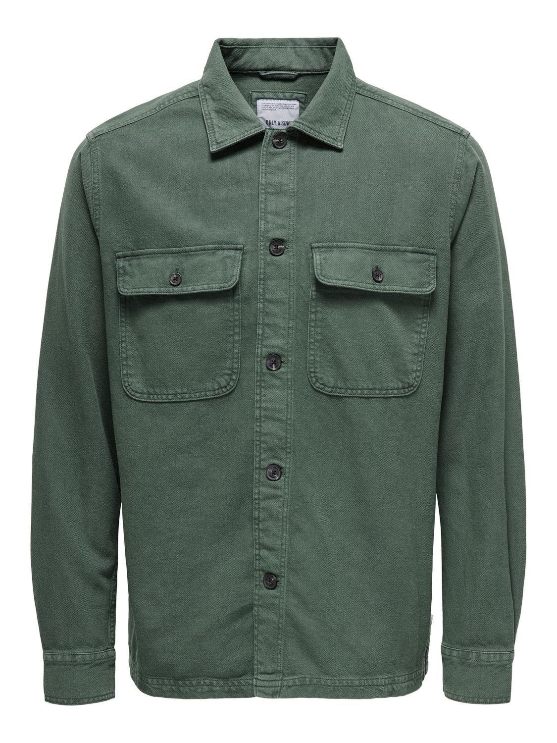 ONLY & SONS Overhemd met lange mouwen ONSOLIVER TWILL OVERDYE OVERSHIRT BF