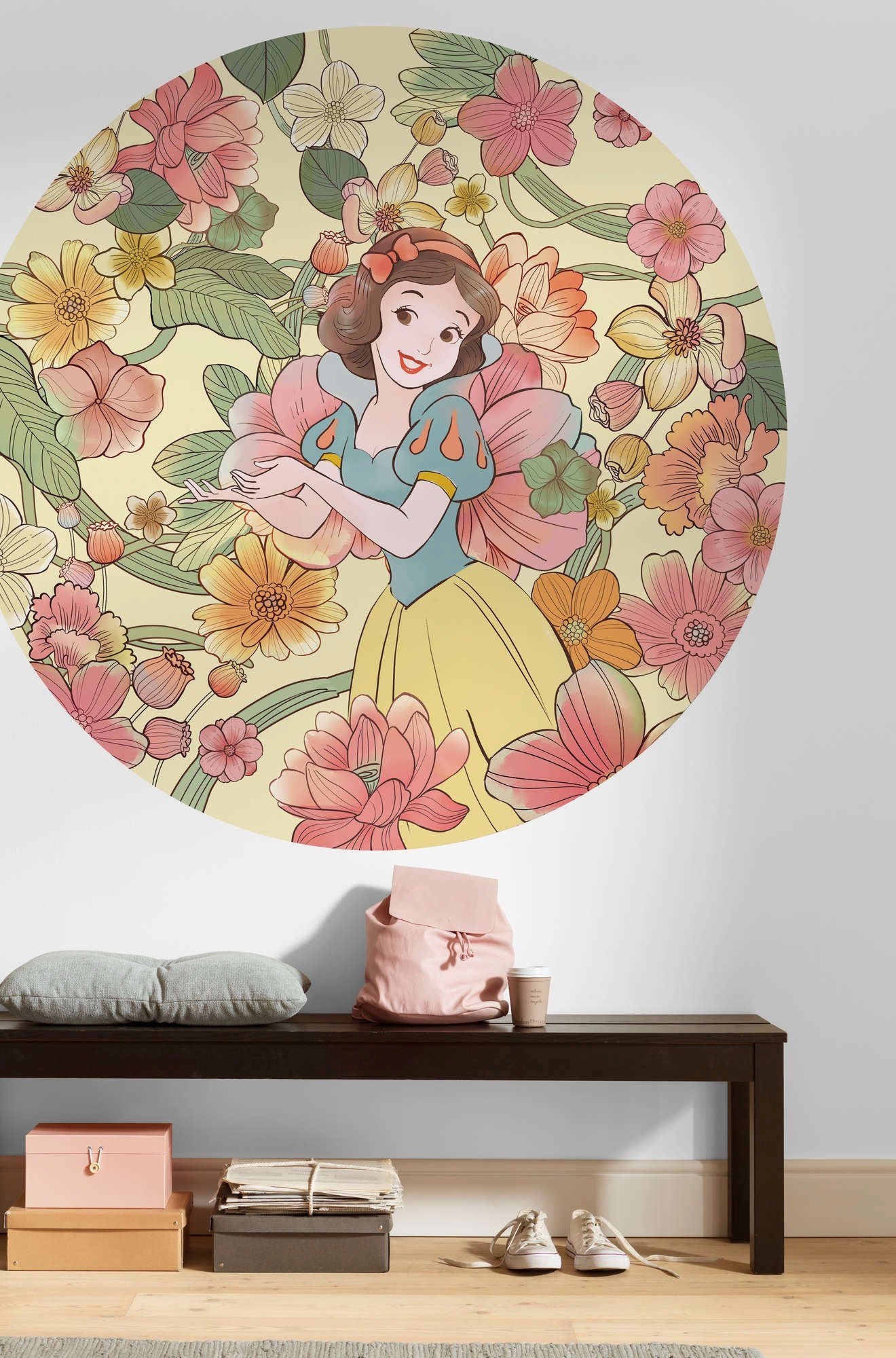 Komar Vliesbehang Zelfklevend vlies - Snow White Endless Summer - Afmeting 125 x 125 cm (1 stuk)