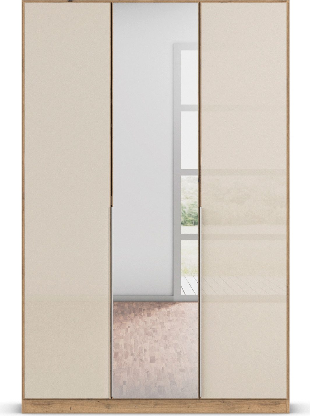 rauch Draaideurkast Kledingkasten kast garderobe AGORDO met glazen front doordachte binnenuitrusting, in 6 breedtes en 2 hoogtes made in germany