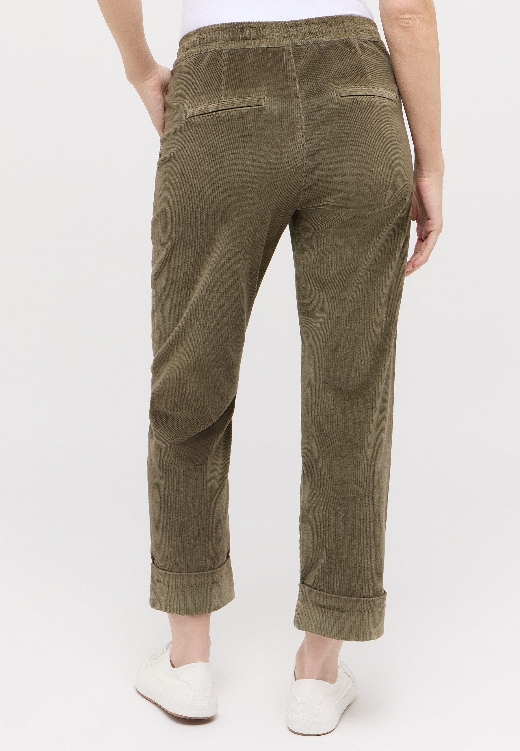 ANGELS Comfortbroek LIBERTA TU JUMP WORKER Zomerbroek van fluweelzacht corduroy