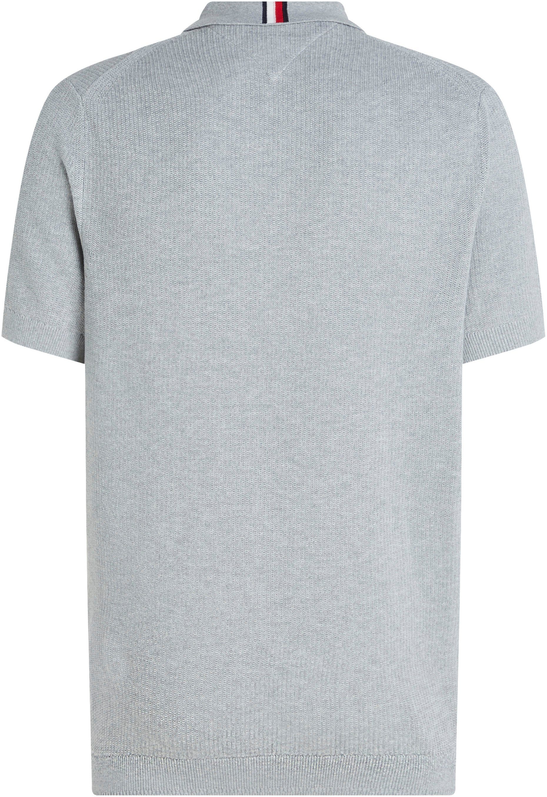 Tommy Hilfiger Poloshirt CHAIN RIDGE STRUCTURE SS POLO met logoborduursel op borsthoogte