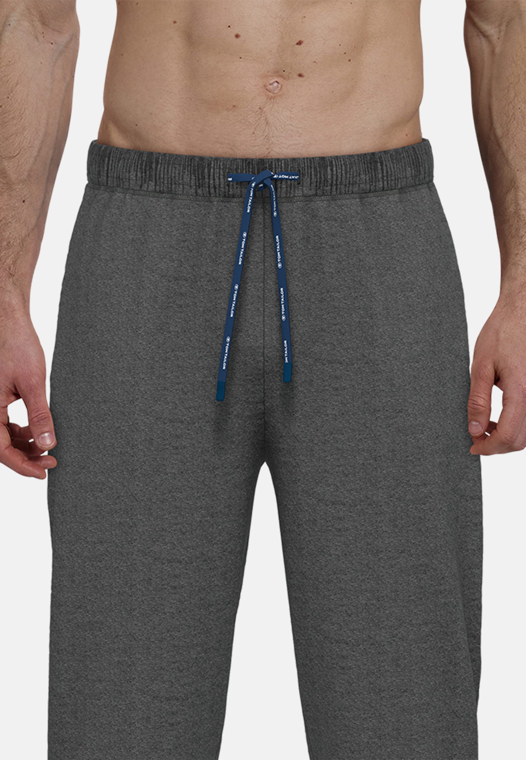 Tom Tailor Pyjamabroek Tennessee met elastiek en bindband, katoenmix