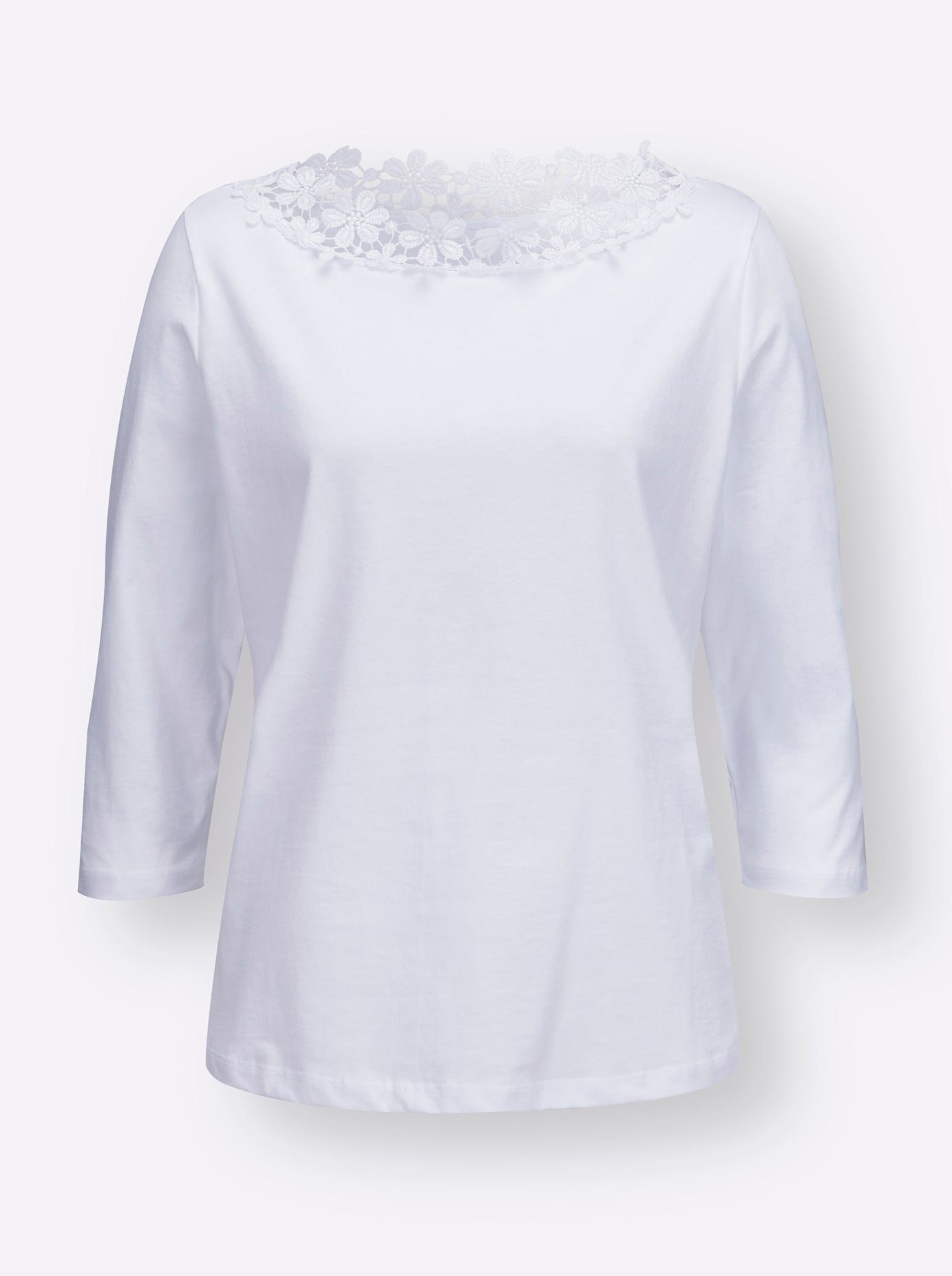 Classic Basics Shirt met 3/4-mouwen (1-delig)