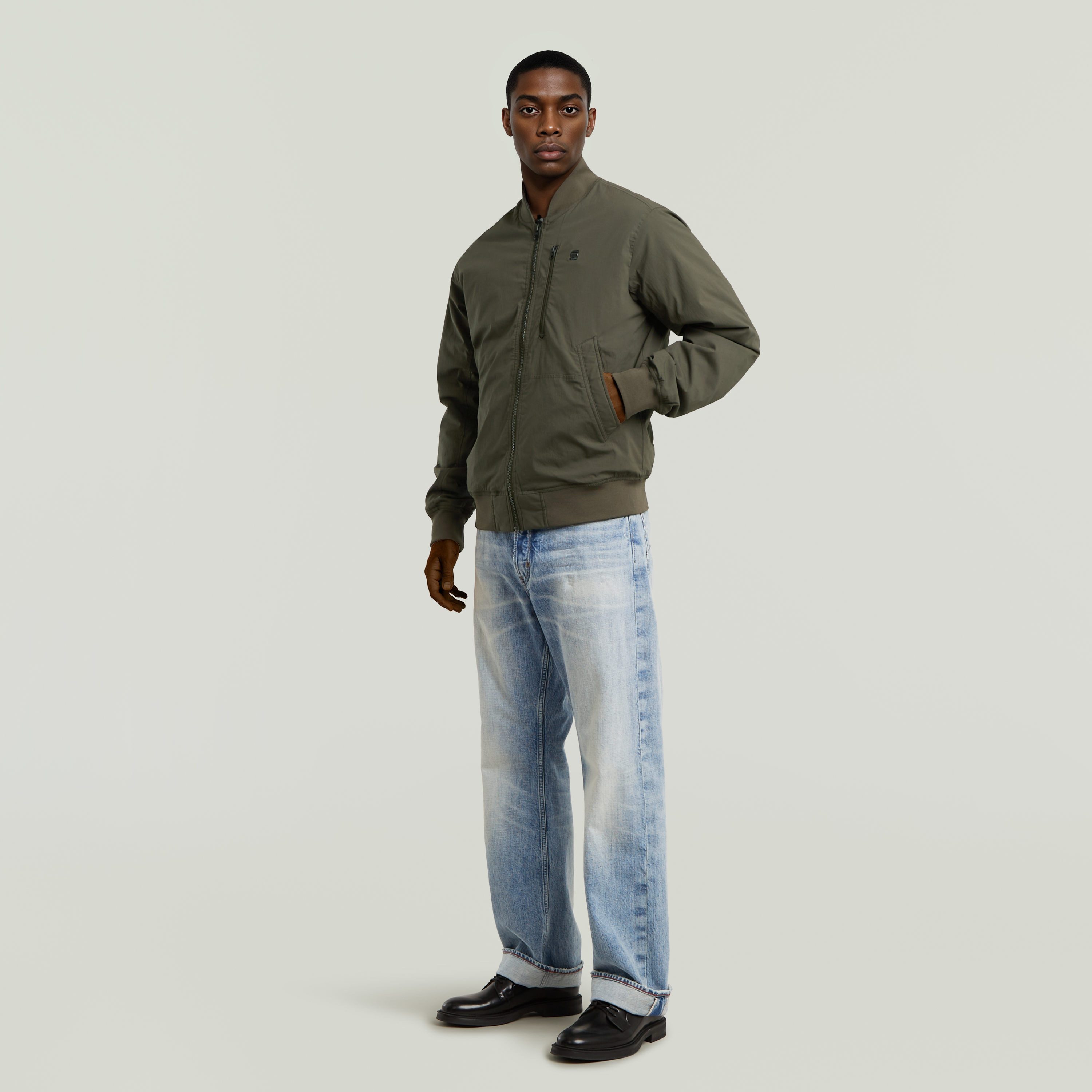 G-Star RAW Bomberjack Tech Bomber met doorgestikte voering