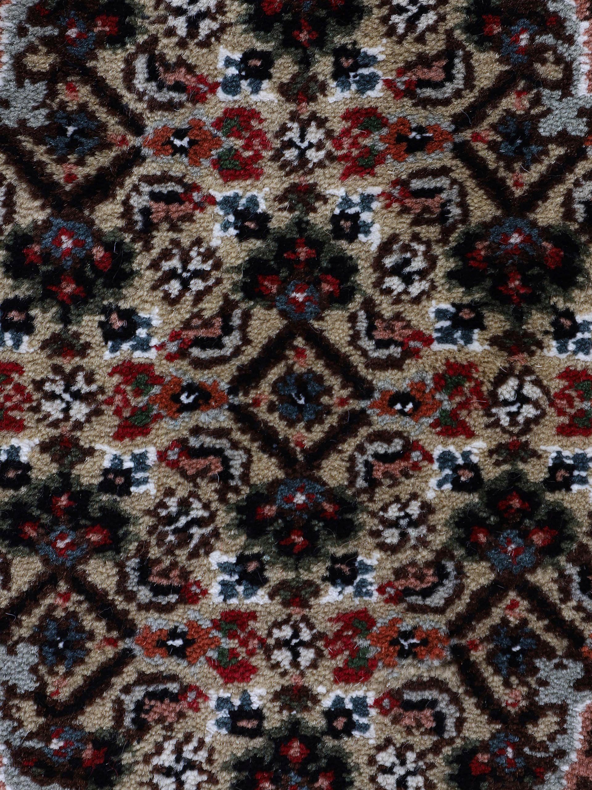 Woven Arts Loper Oosters tapijt Tabriz Mahi met de hand geknoopt, woonkamer, zuivere wol voor een warme omgevingsklimaat