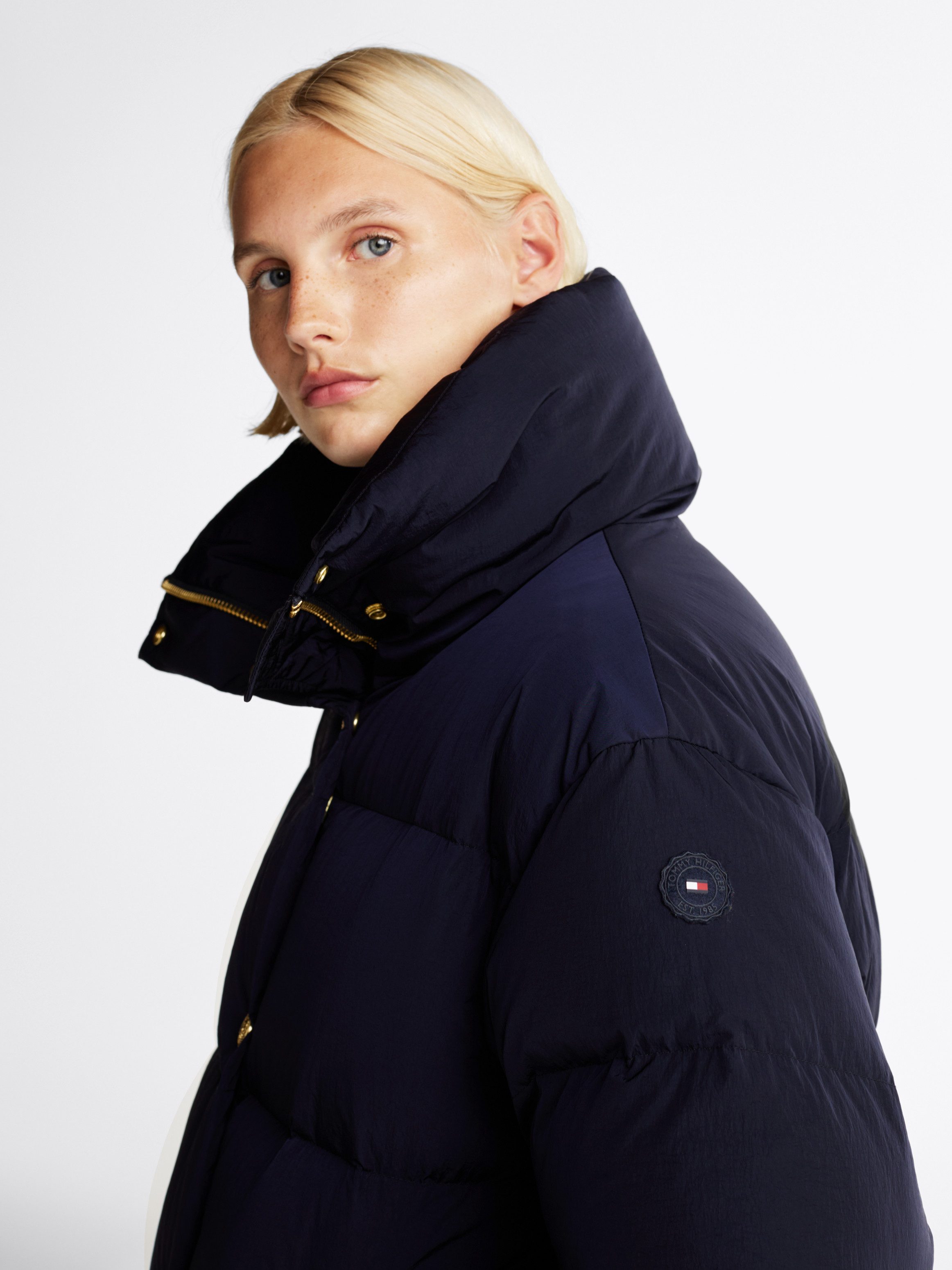 Tommy Hilfiger Gewatteerde jas met logo-embossing