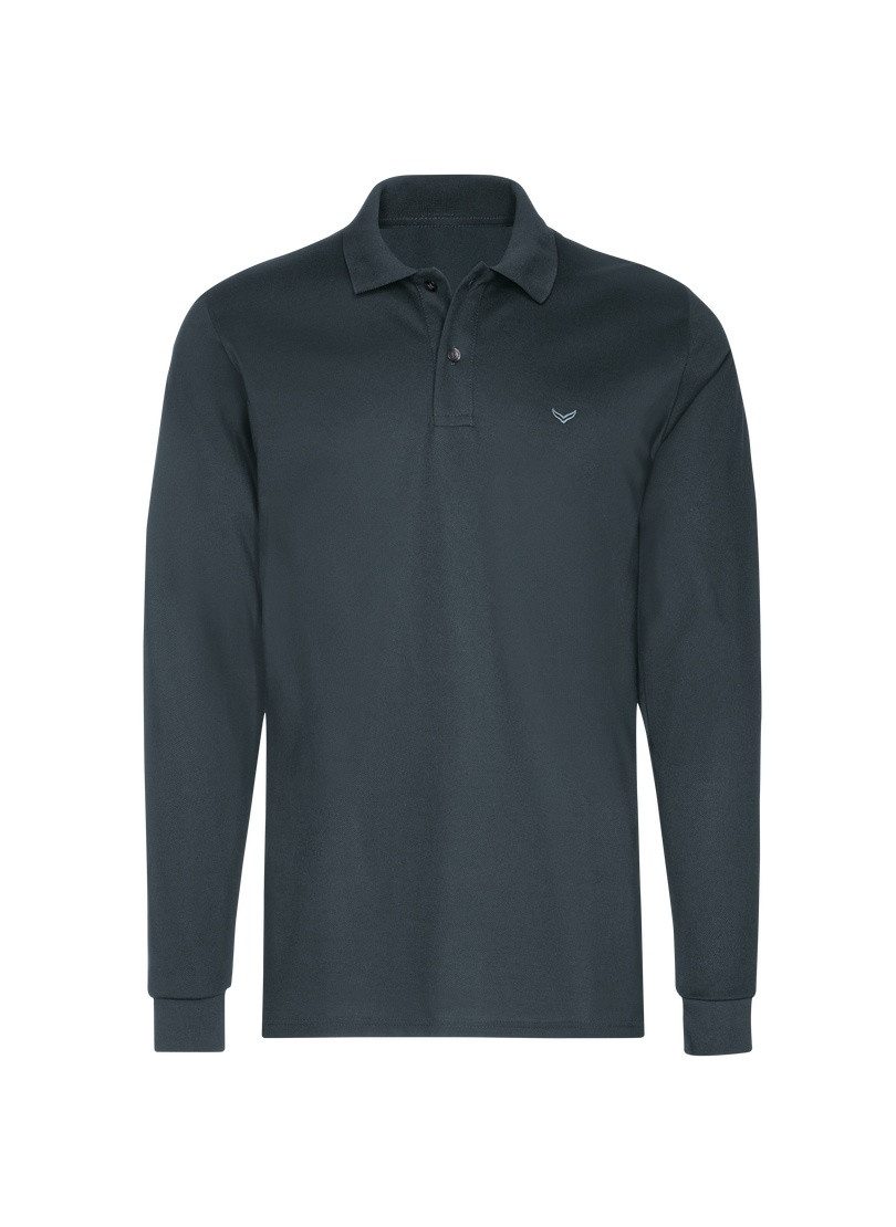 Trigema Poloshirt TRIGEMA lange mouw poloshirt met mouwboorden (1-delig)