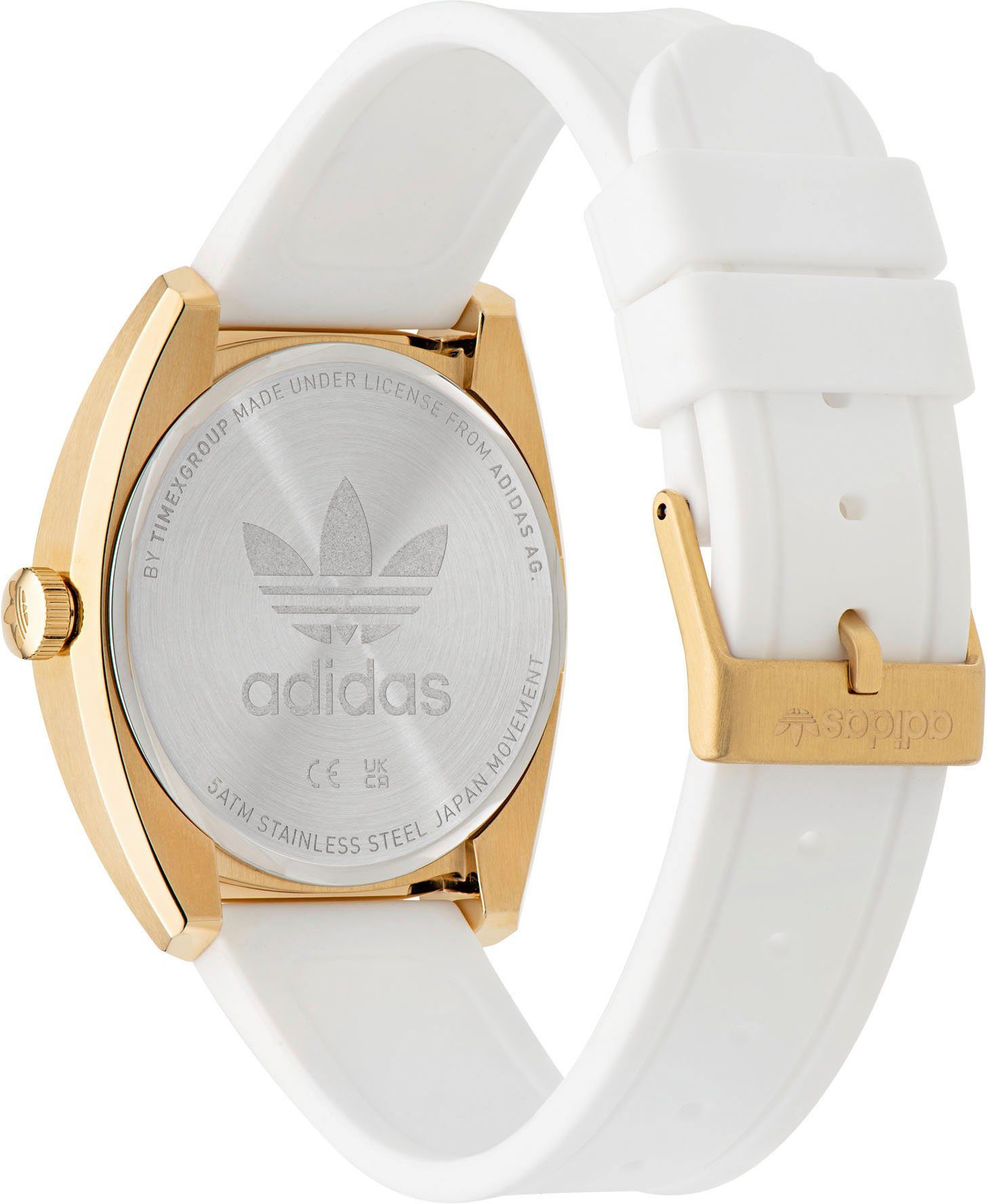 adidas Originals Kwartshorloge EDITION ONE Polshorloge, dames, herenhorloge, unisex, analoog, leren band