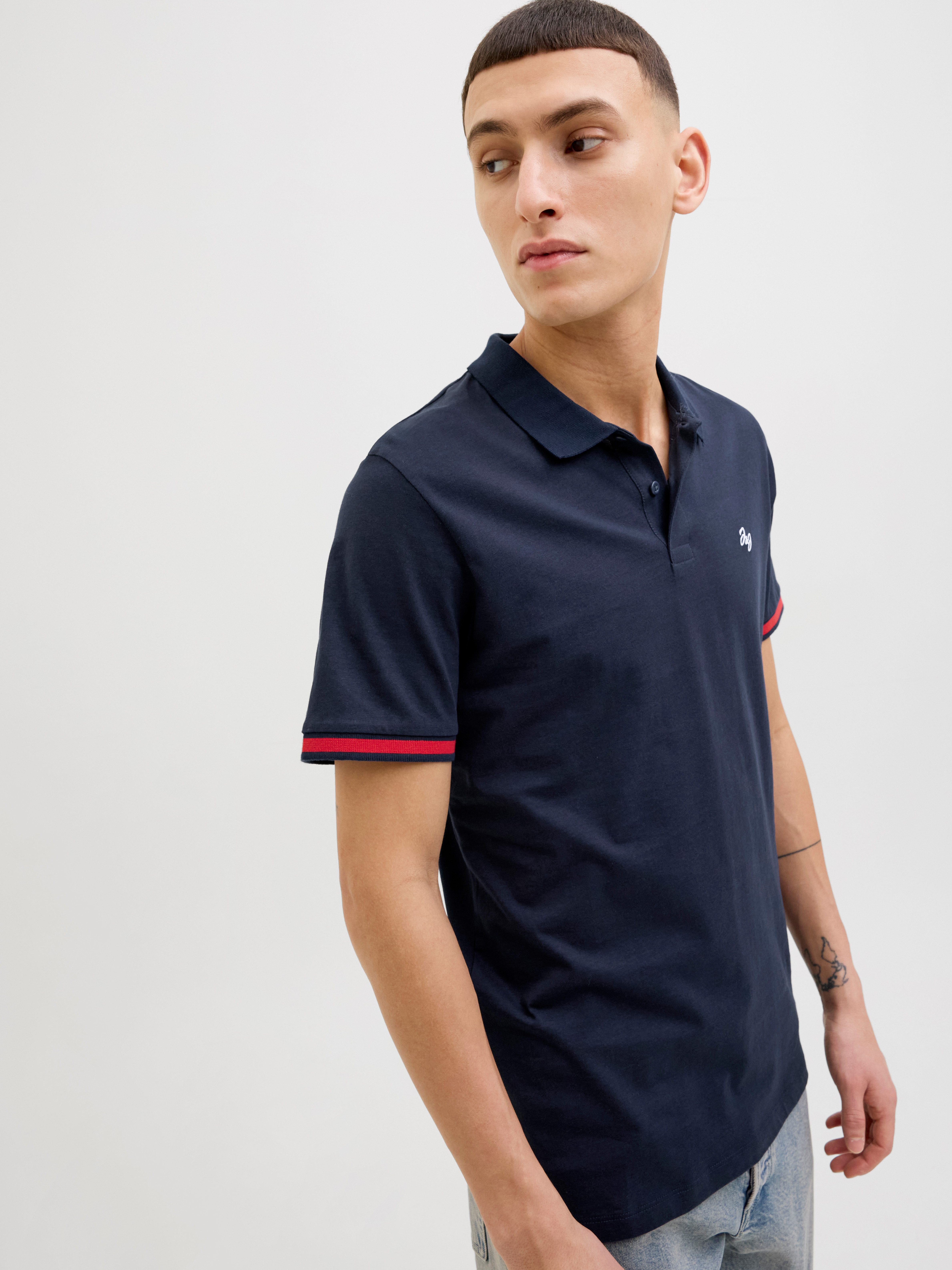 Jack & Jones Poloshirt JJEJERSEY LOGO POLO SS SN
