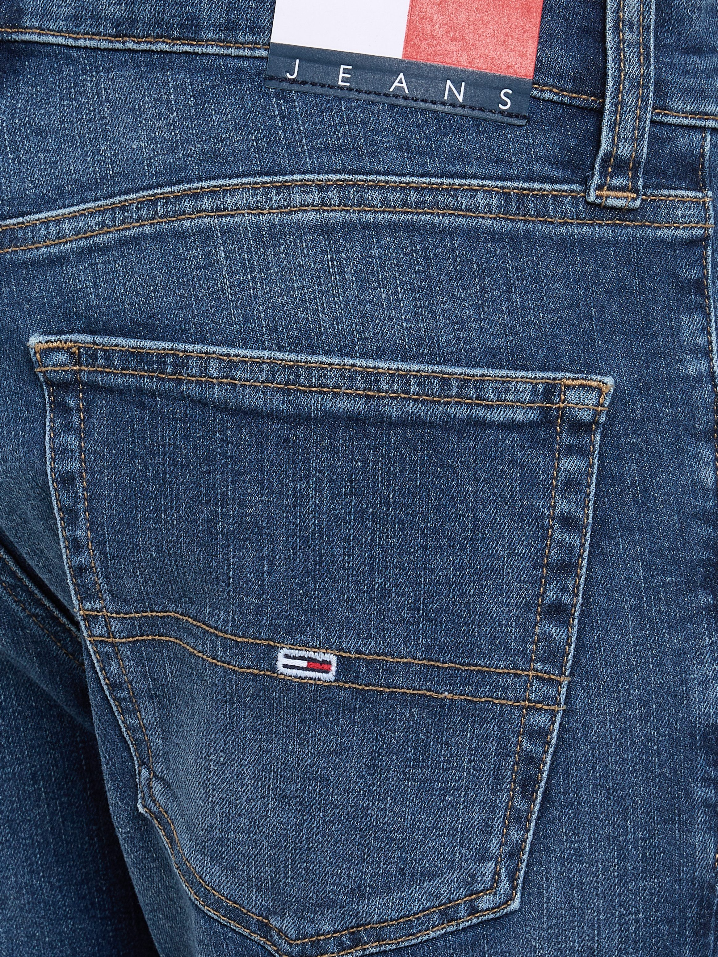 TOMMY JEANS Slim fit jeans SCANTON SLIM met gestempeld logo