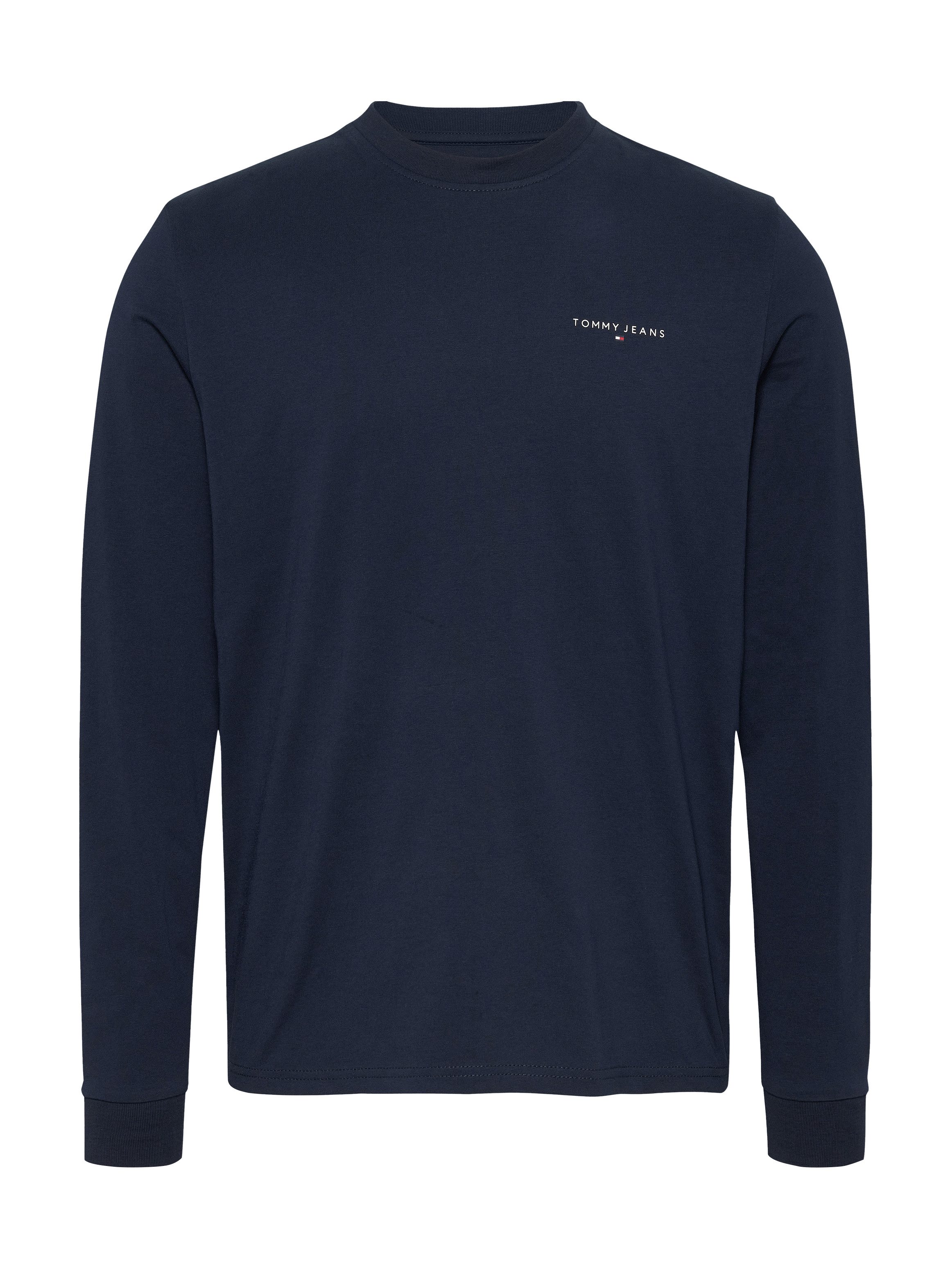 Tommy Jeans Plus Shirt met lange mouwen TJM SLIM LINEAR CHEST LS TEE EXT