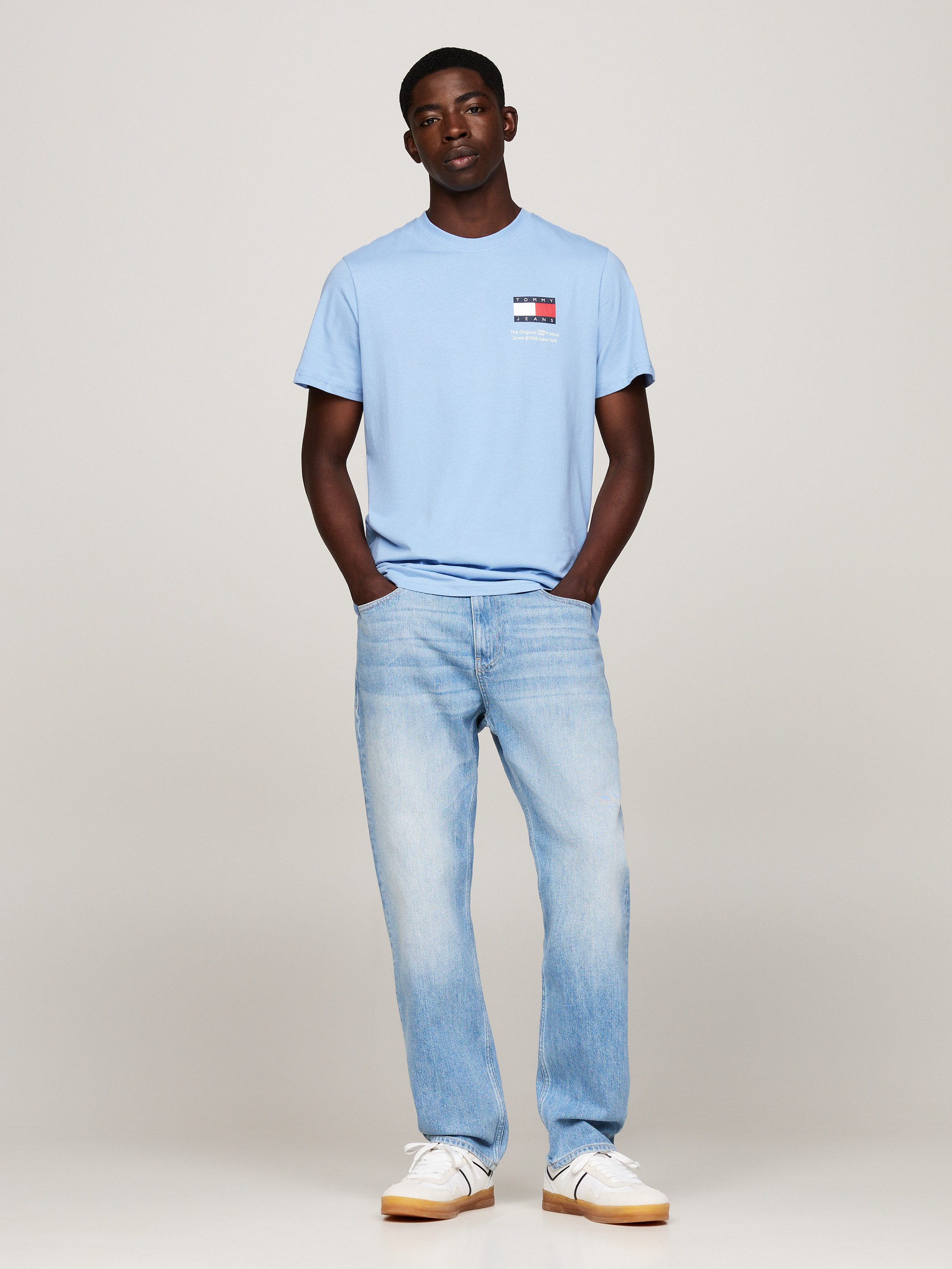 TOMMY JEANS Slim fit jeans RYAN SLIM STRAIGHT met gestempeld logo