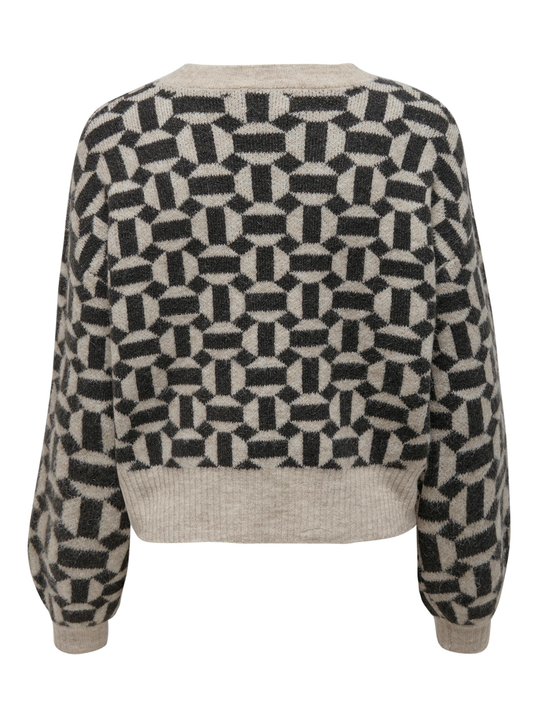 Only Trui met ronde hals ONLGEO LIFE L/S PULLOVER KNT