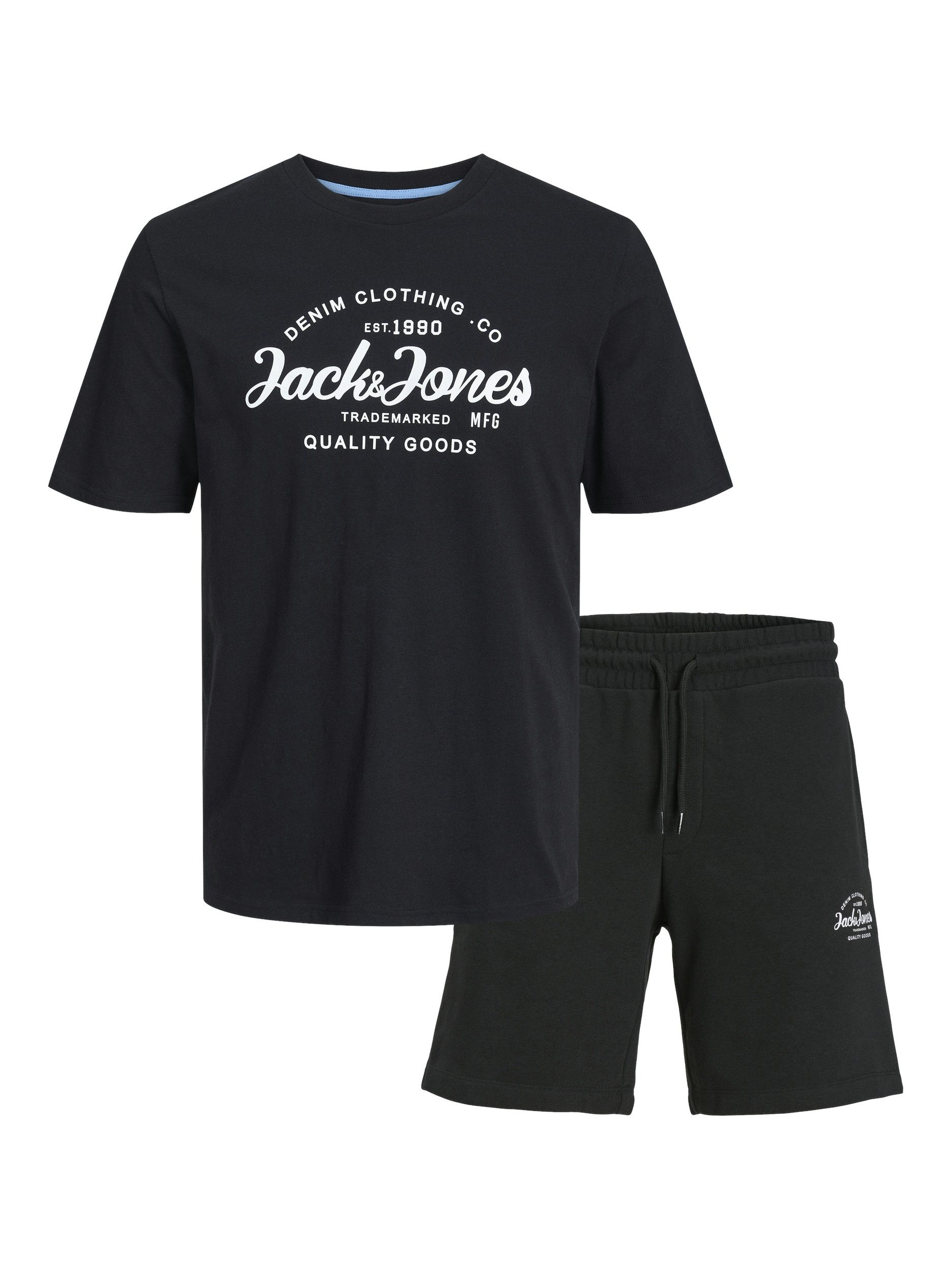 Jack & Jones Junior T-shirt JJFOREST TEE SS CREW SET PACK MP JNR (set, 2-delig)