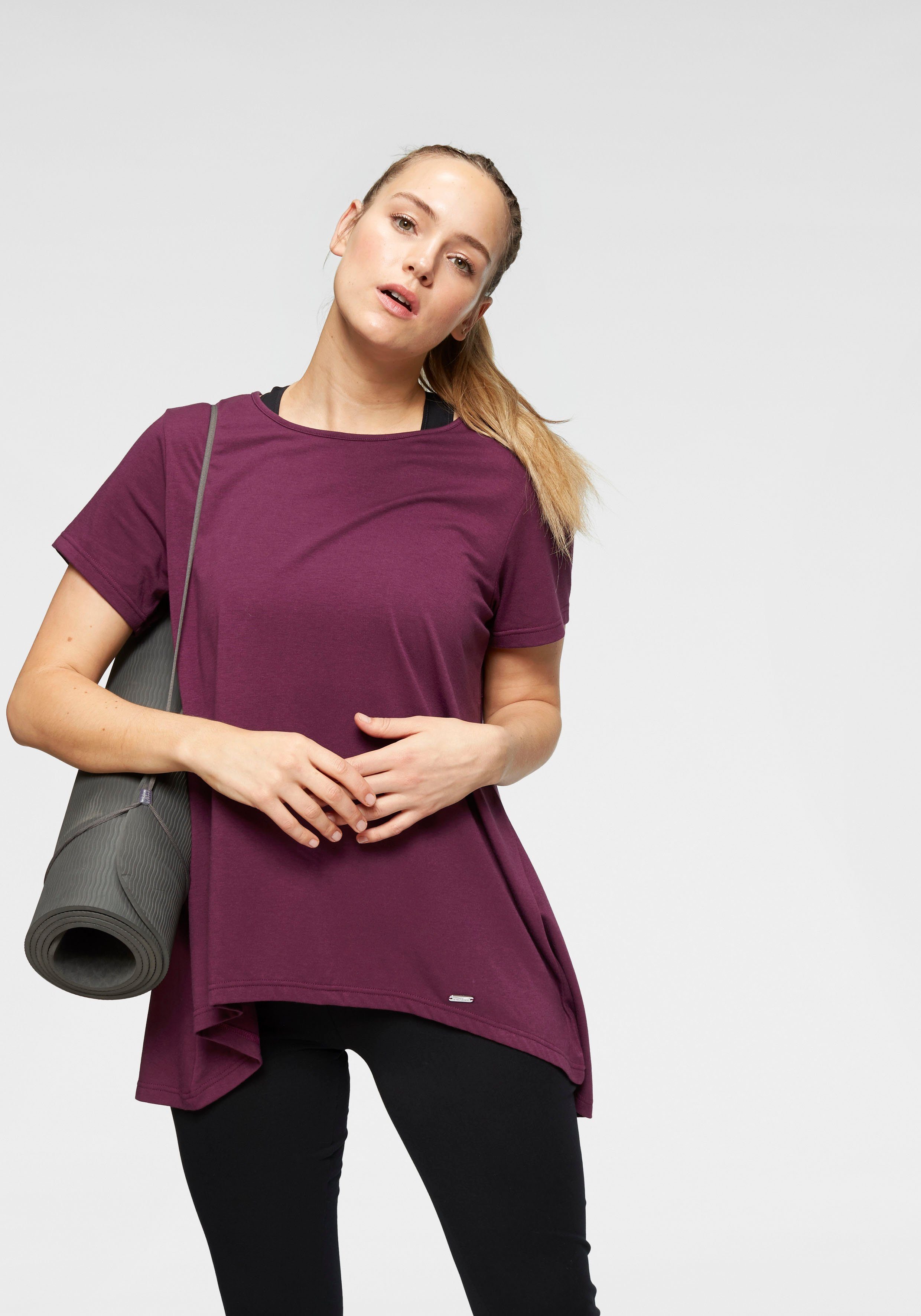 Venice Beach Functioneel shirt Korte mouwen, losse pasvorm dames sportshirts maat 52/54 paars