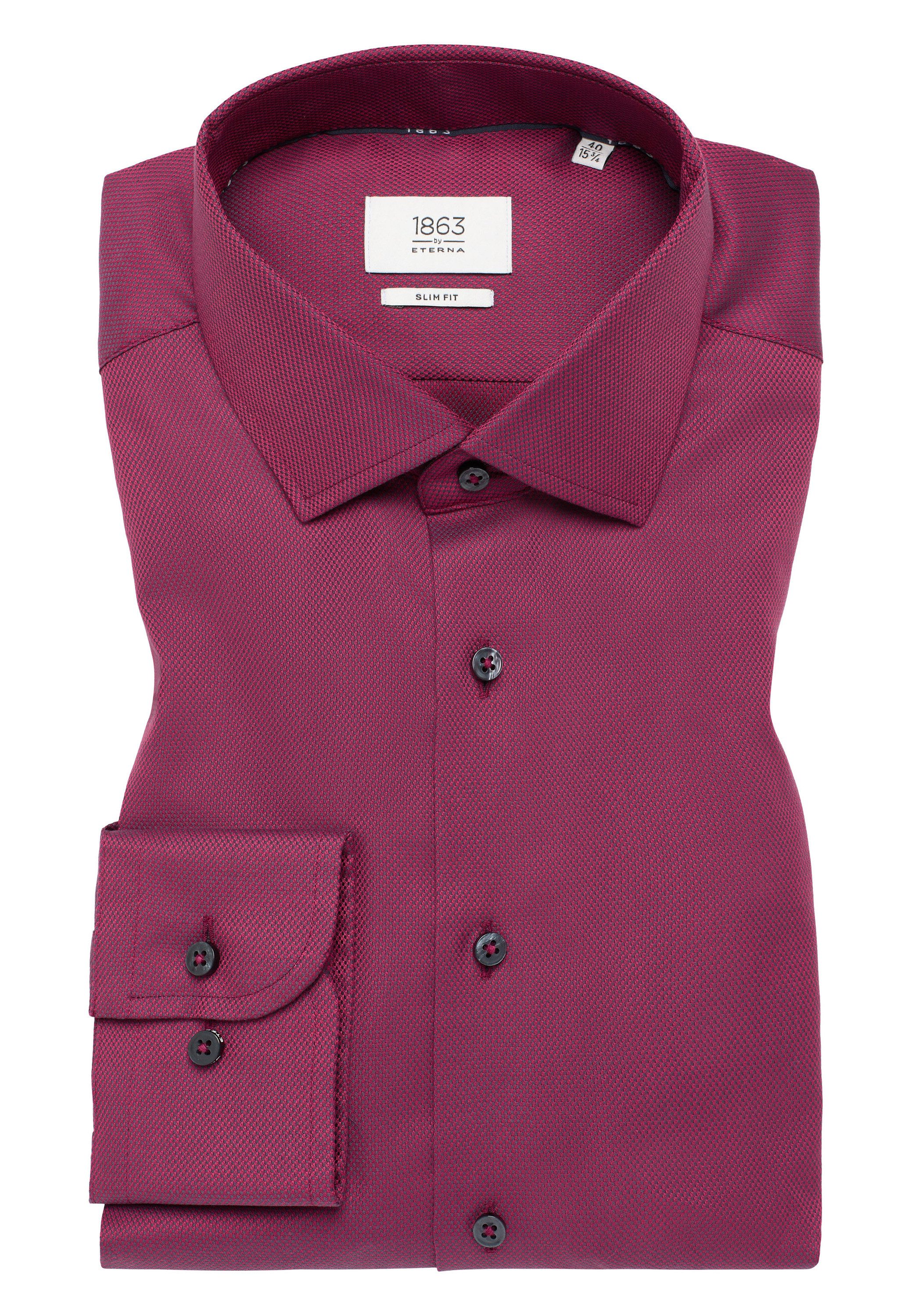 Eterna Overhemd met lange mouwen Slim fit NON IRON (strijkvrij)