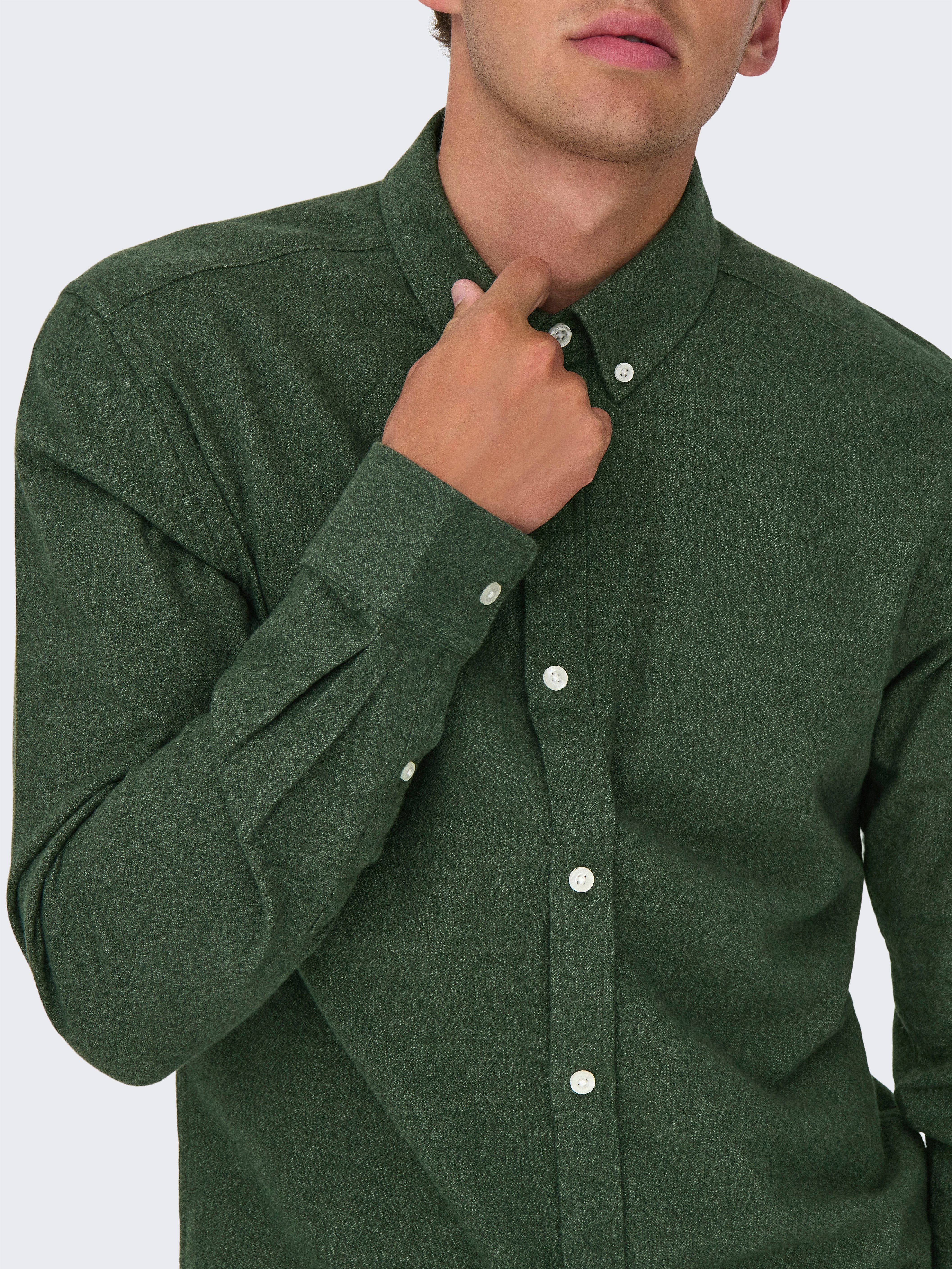 ONLY & SONS Overhemd met lange mouwen ONSNIKOLA LS MELANGE SHIRT OTL