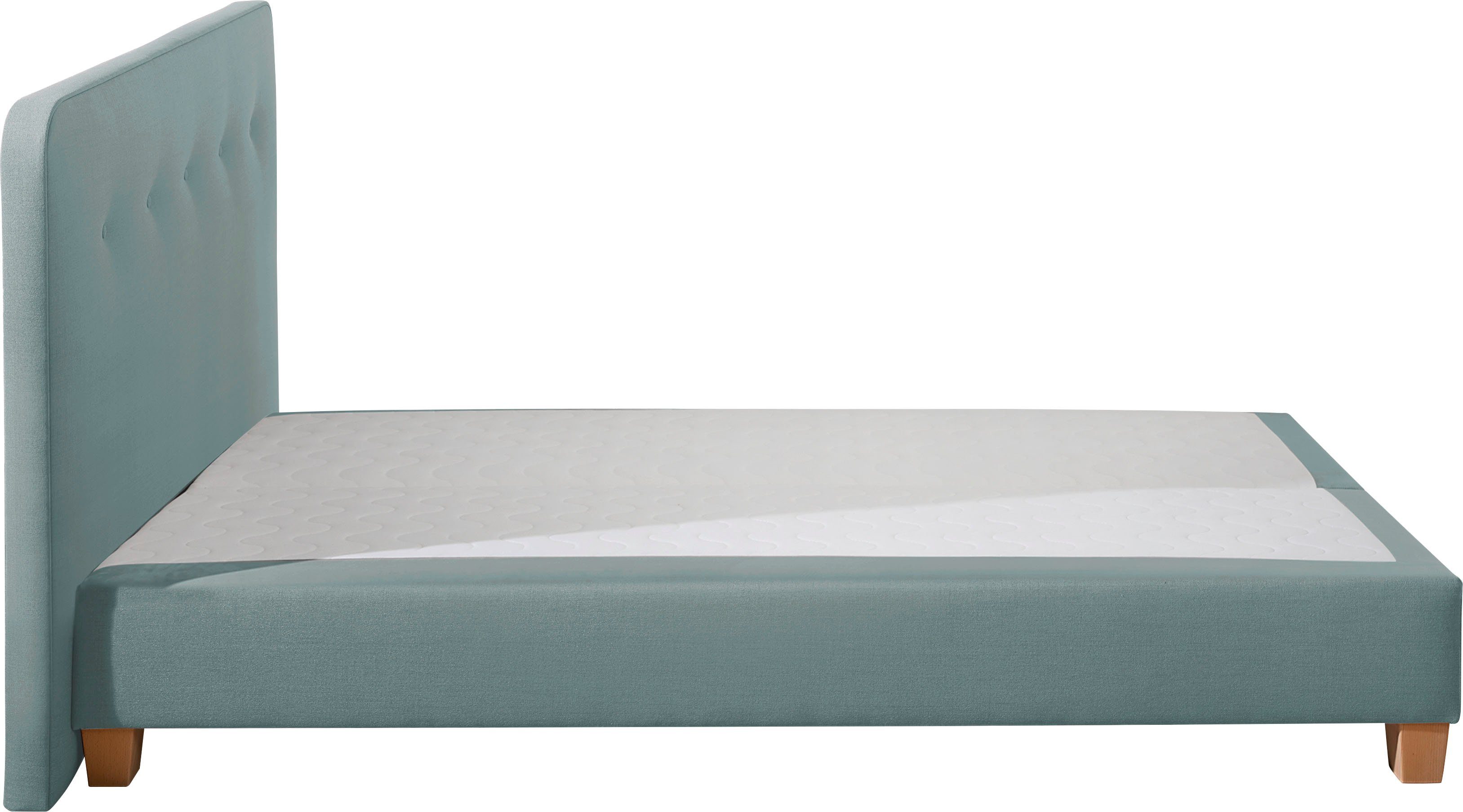 Home affaire Boxspring Fargo inclusief topper, in 3 soorten matrassen, in fluweel of structuurstof