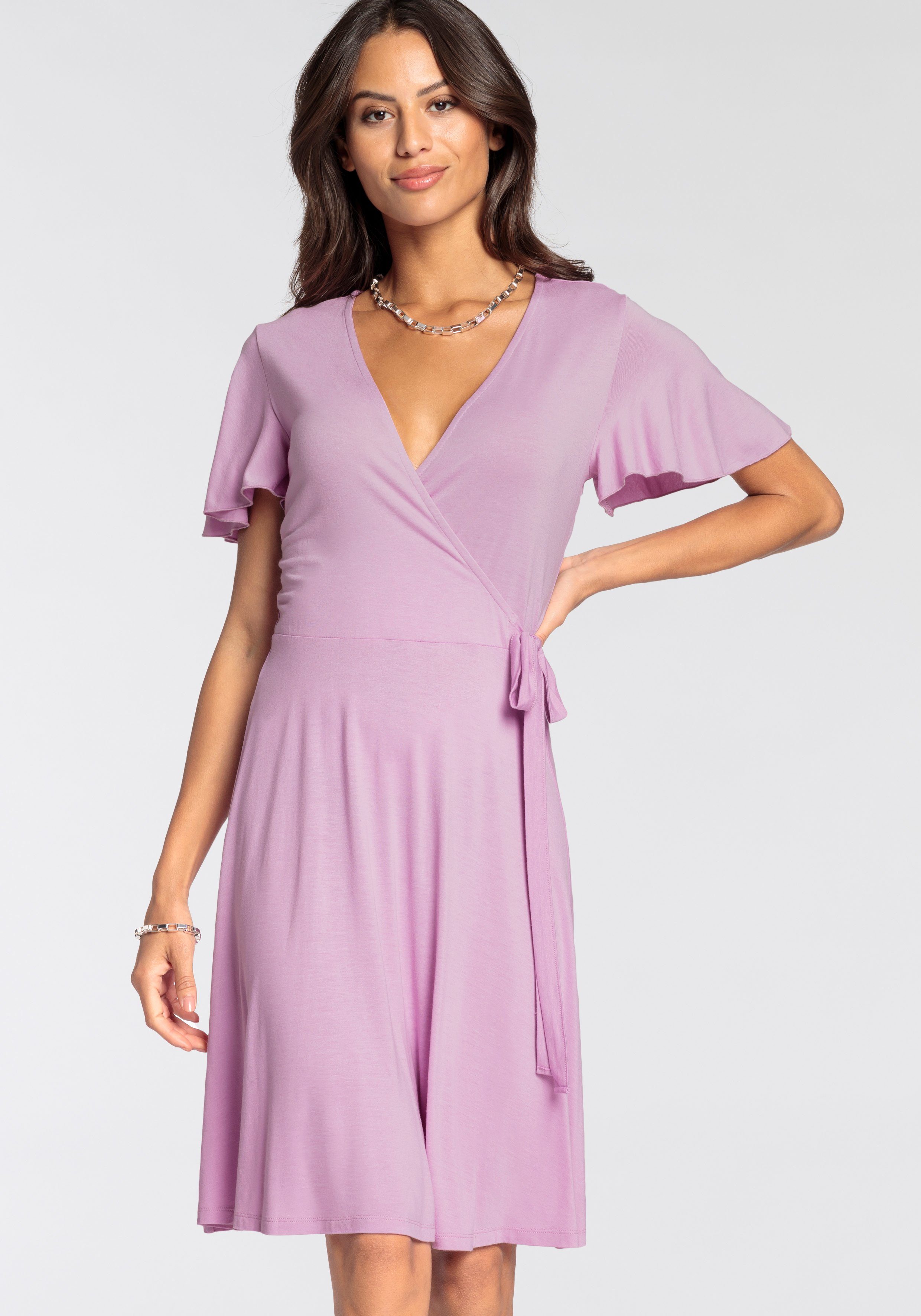 Laura Scott Jerseyjurk met kapmouwen nieuwe collectie