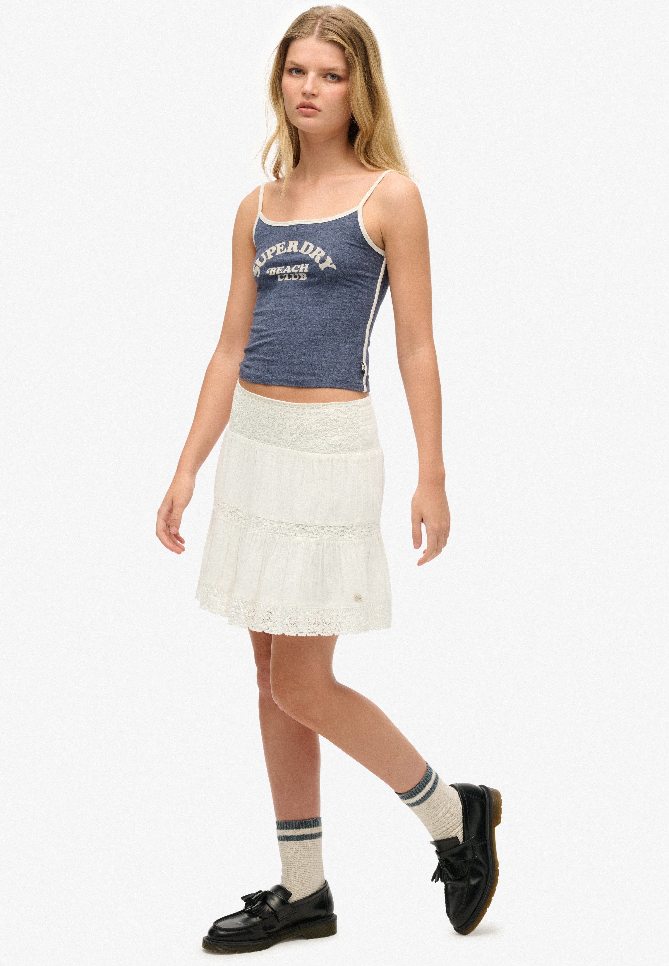 Superdry Minirok IBIZA LACE MIX MINI SKIRT