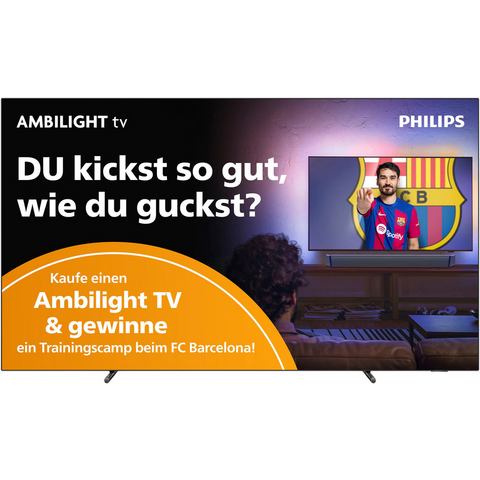 PHILIPS 55OLED708-12 4K OLED Ambilight TV (55 inch-139 cm, UHD 4K, SMART TV, Ambilight, GoogleTV 12)