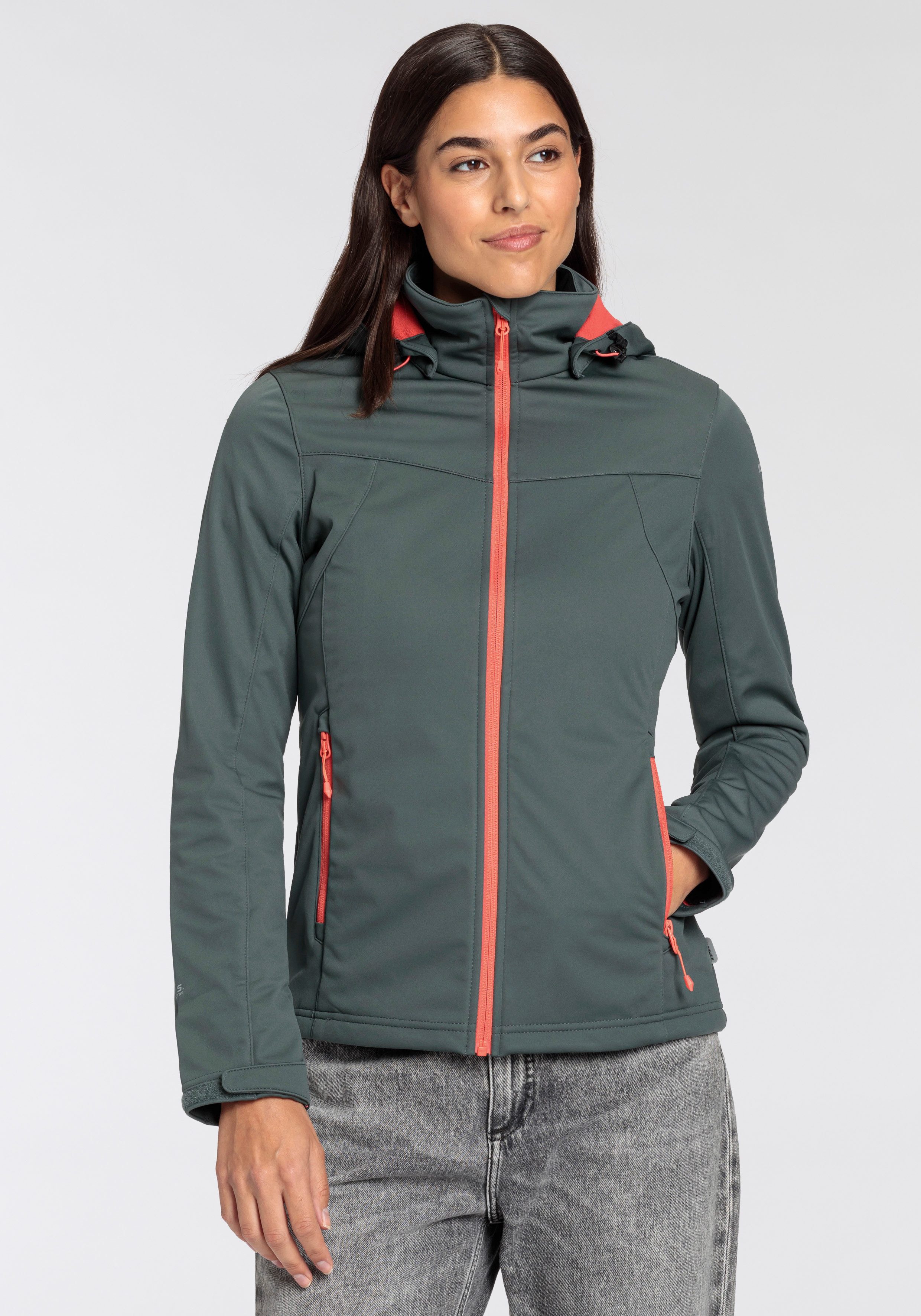 Icepeak Softshell-jack D SOFTSHELLJAS BOISE Waterdicht & Winddicht (1 stuk)