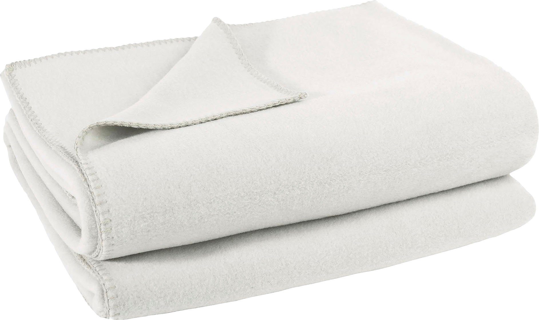 Zoeppritz since 1828 - Soft Fleece Blanket - Off White
