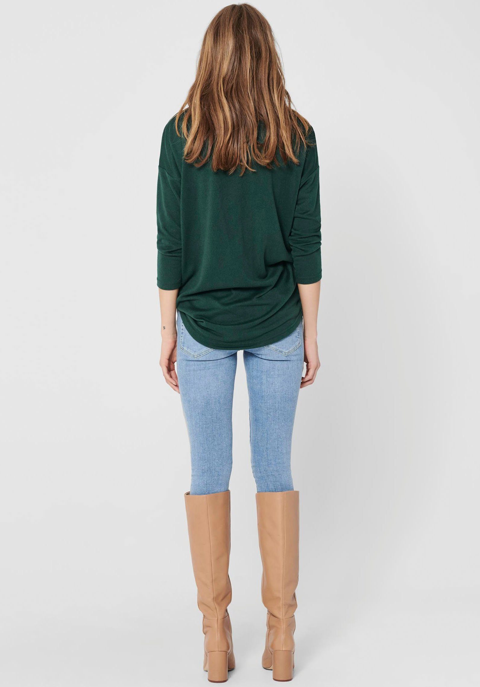 Only Shirt met 3/4 mouwen ONLELCOS 4/5 SOLID TOP