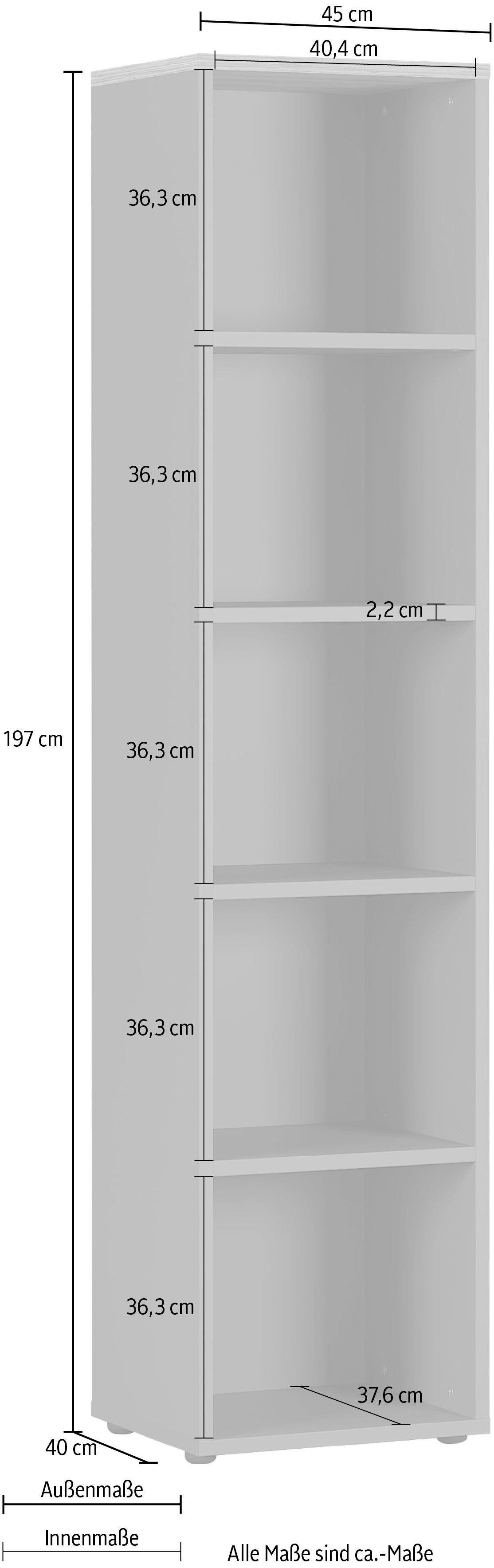 GERMANIA Ordnerrek GW-Agenda archiefkast met verstelbare planken, breedte 45 of 80 cm, made in germany