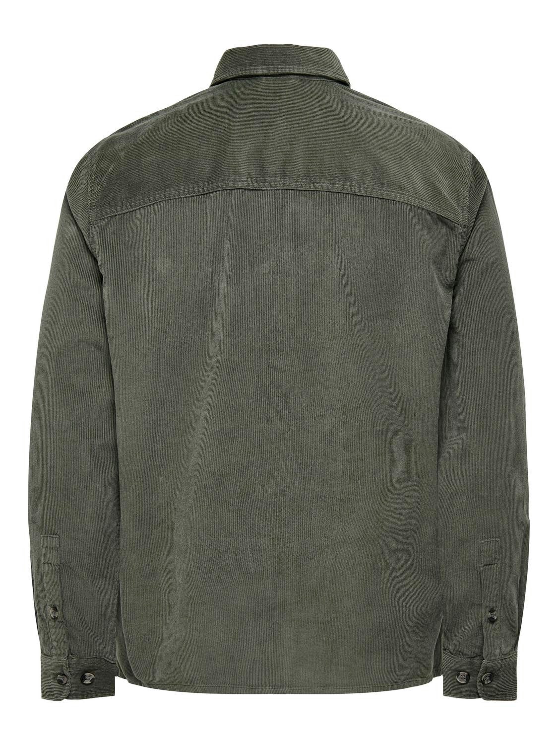ONLY & SONS Overhemd met lange mouwen ONSALP 14W RLX 2PKT WASHD CORD LS ZIP