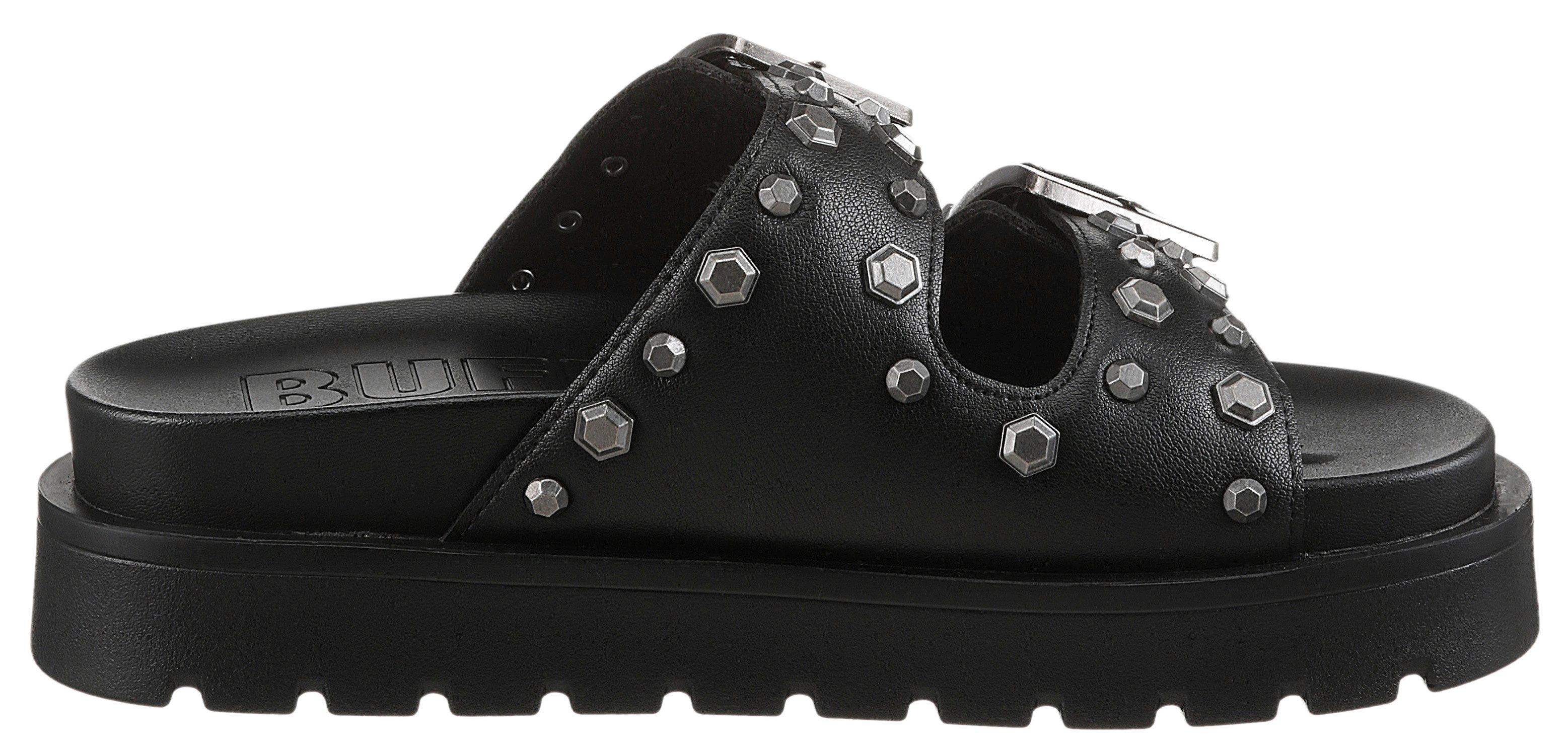 Buffalo Slippers RAYA ARI , zomerschoen, slippers, strand-schoen met studs-decoratie