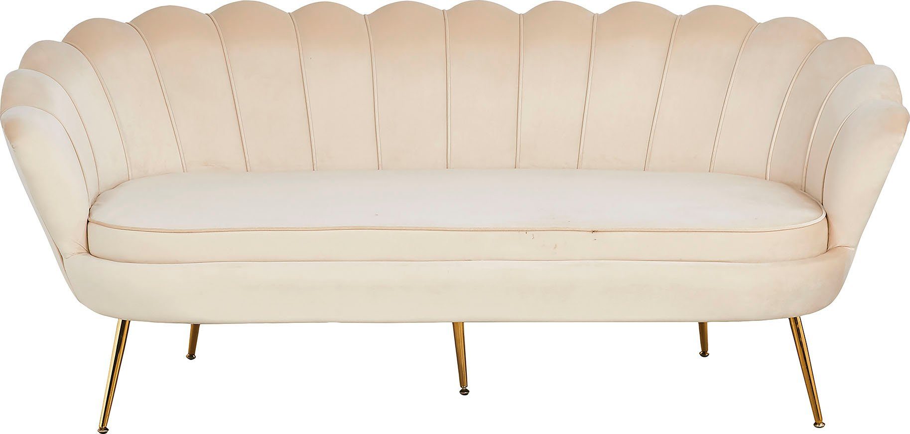 SalesFever 3-zitsbank Clam opvallend schelpdesign, breedte 180 cm