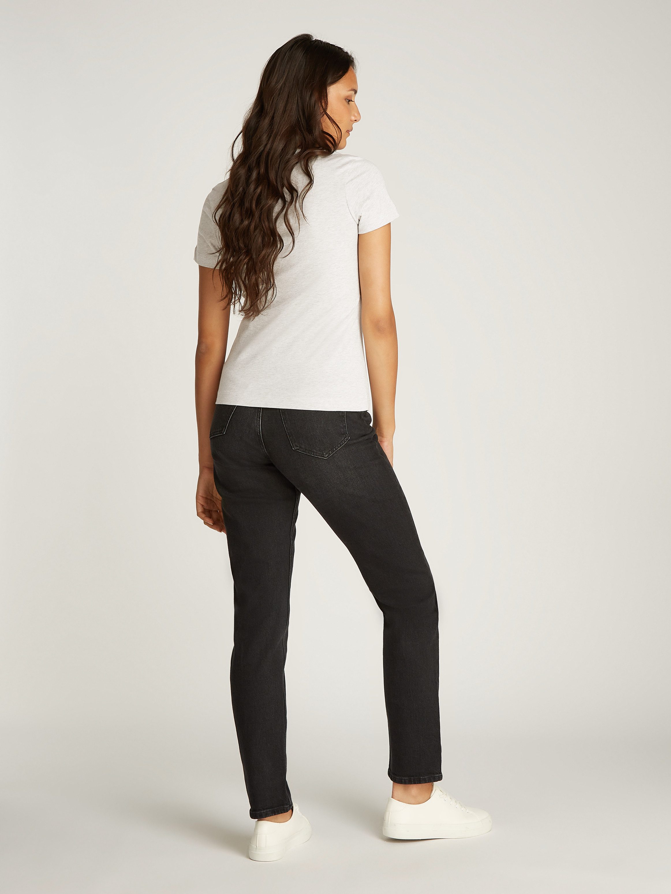 Calvin Klein T-shirt MONOLOGO SLIM TEE met gestempeld logo