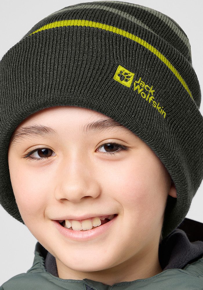 Jack Wolfskin Beanie STRIPY KNIT BEANIE K