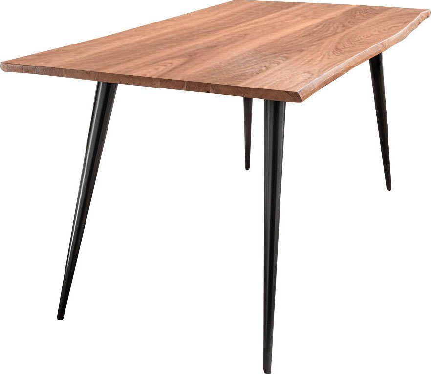 Paroli Eettafel HANNAH in 3 breedten eettafels maat 180 cm x 75 cm x 90 cm bruin