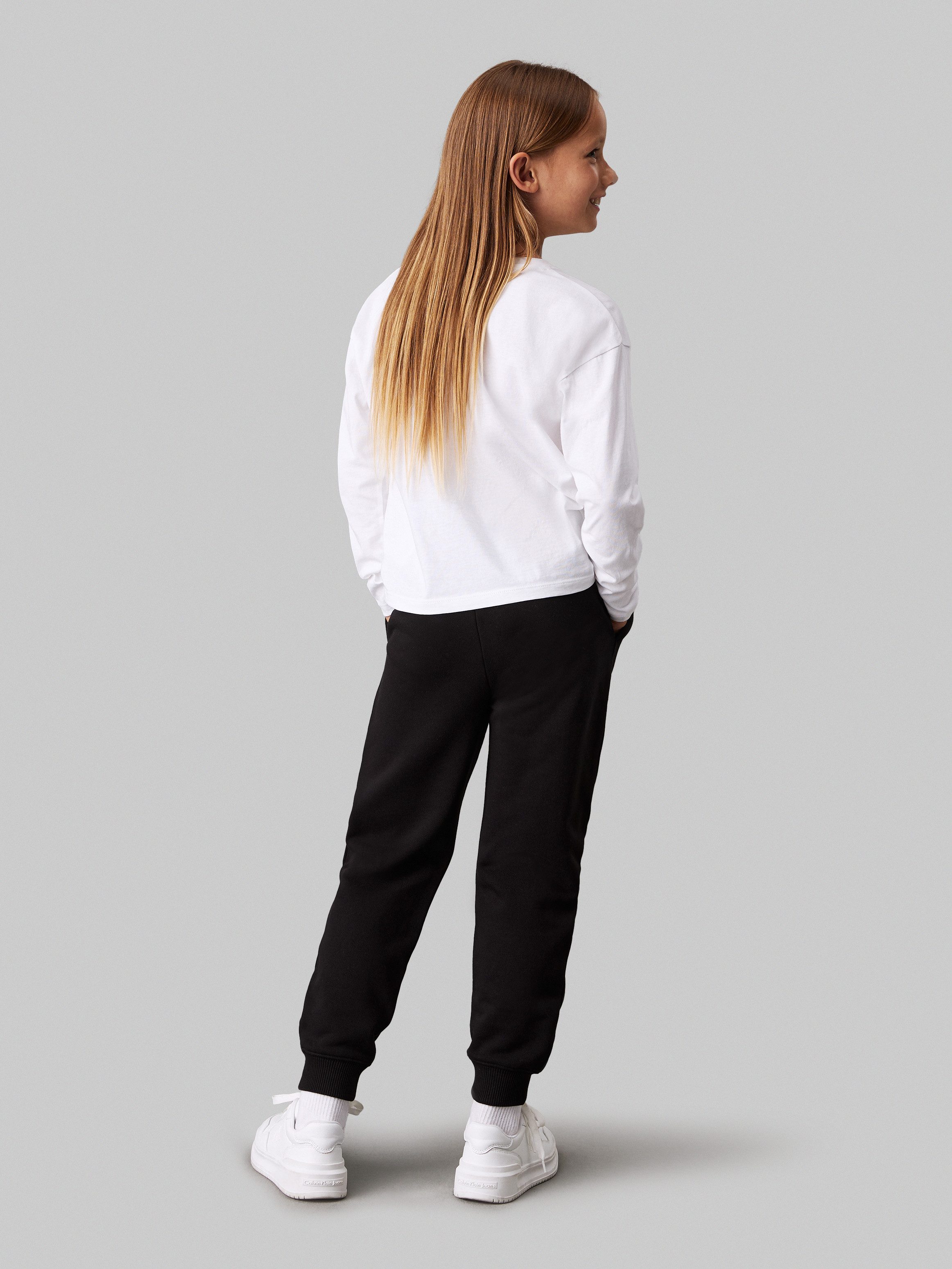 Calvin Klein Sweatbroek MONOGRAM LOGO SWEATPANTS voor kinderen tot 16 jaar