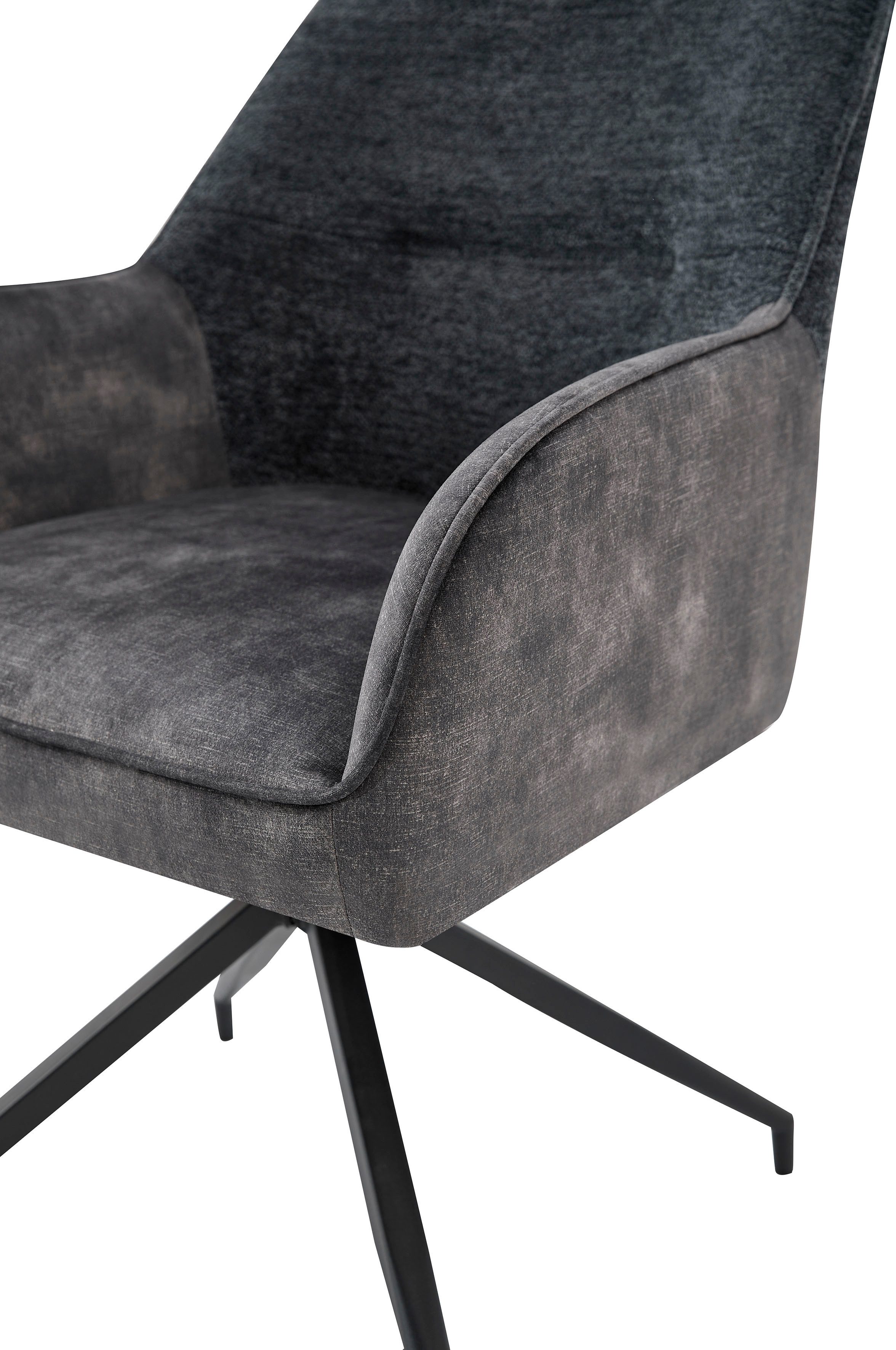 byLIVING Eetkamerstoel Jacky set van 2 draaisstoel met pocketveren en moderne stofcombinatie (set, 2 stuks)