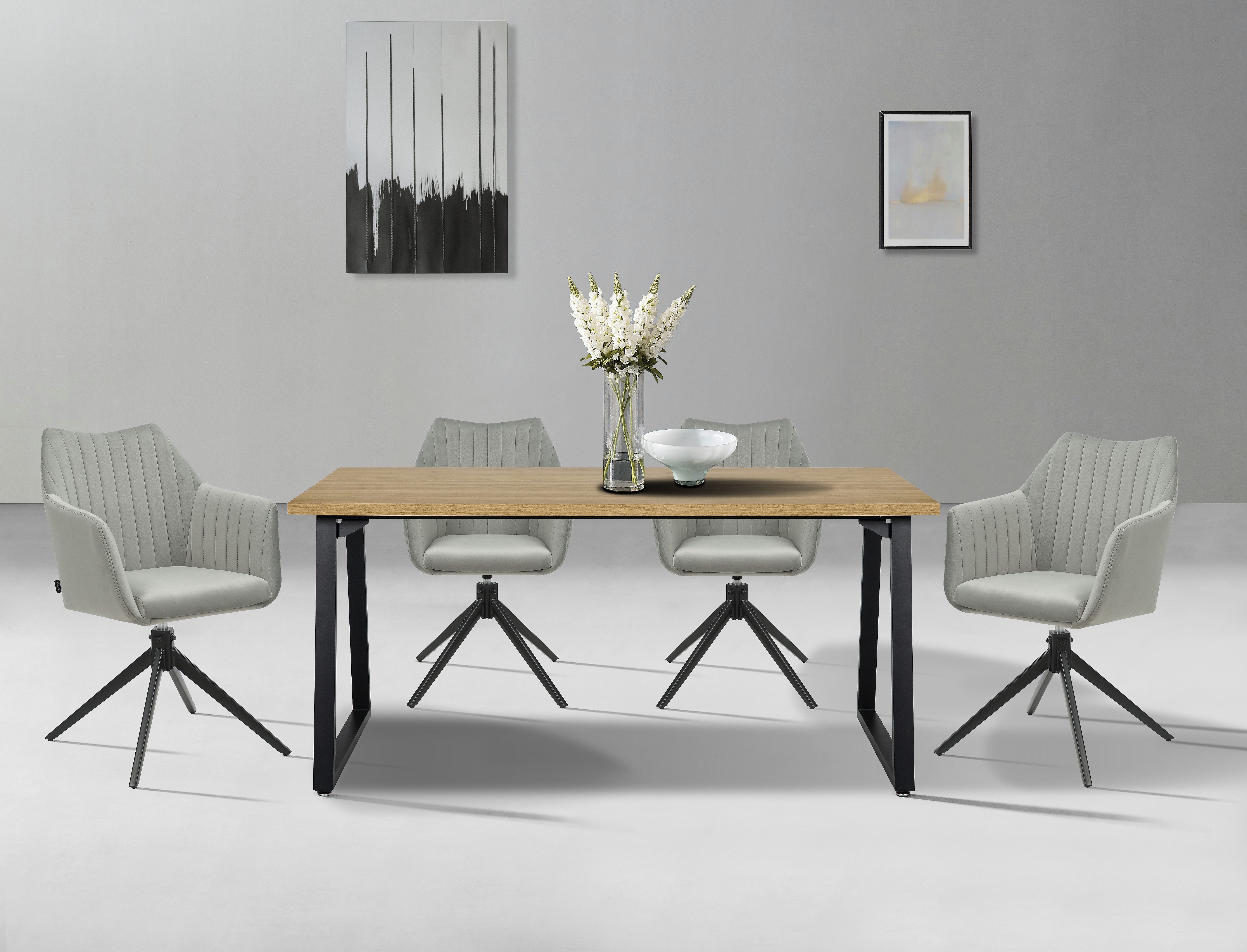 Home affaire Eetkamerstoel TAMPAST1, TOPSELLER! met draaifunctie 360 graden (set, 2 stuks)