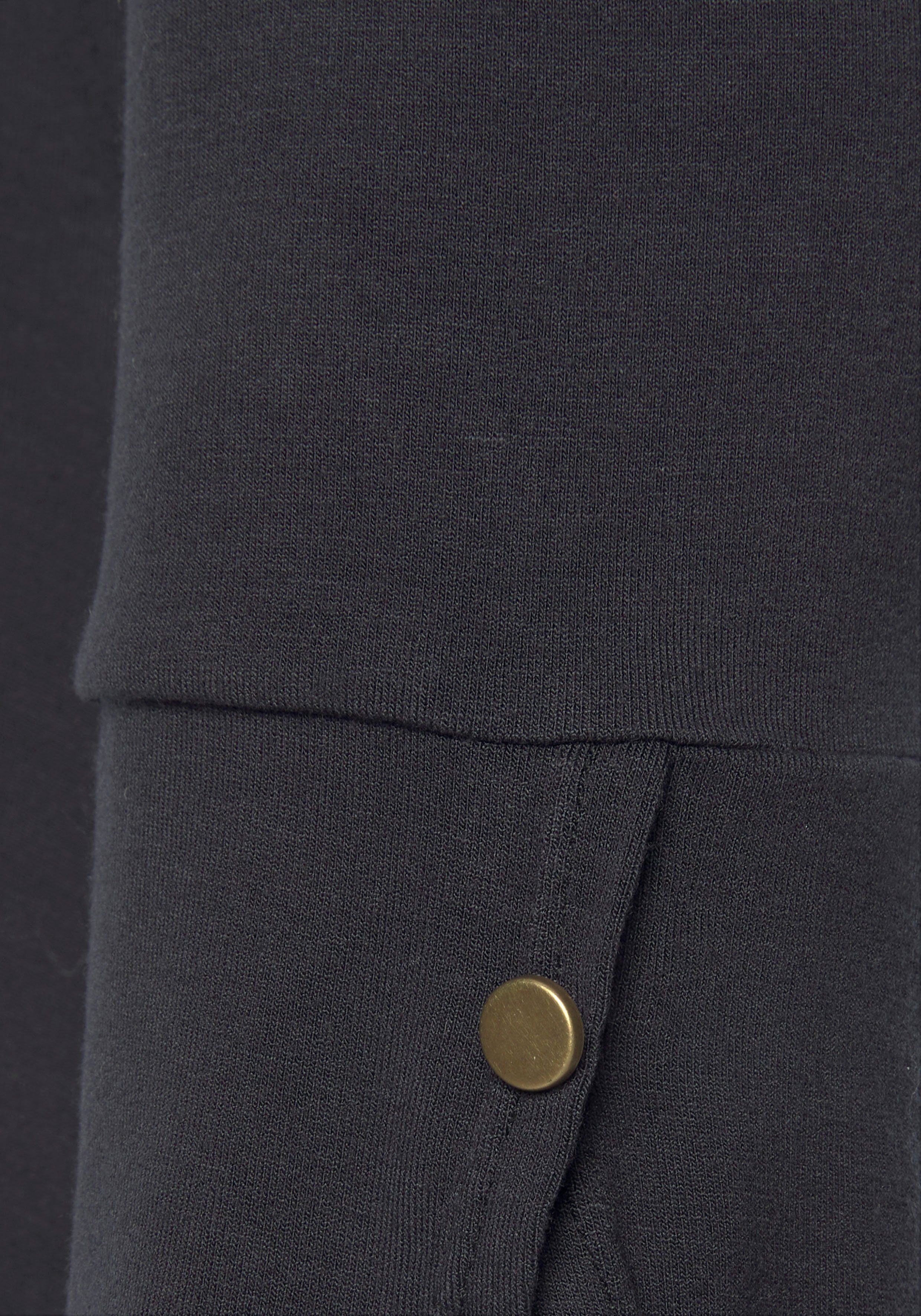 Vivance Shirt met 3/4-mouwen Met manchetten en goudkleurige knopen