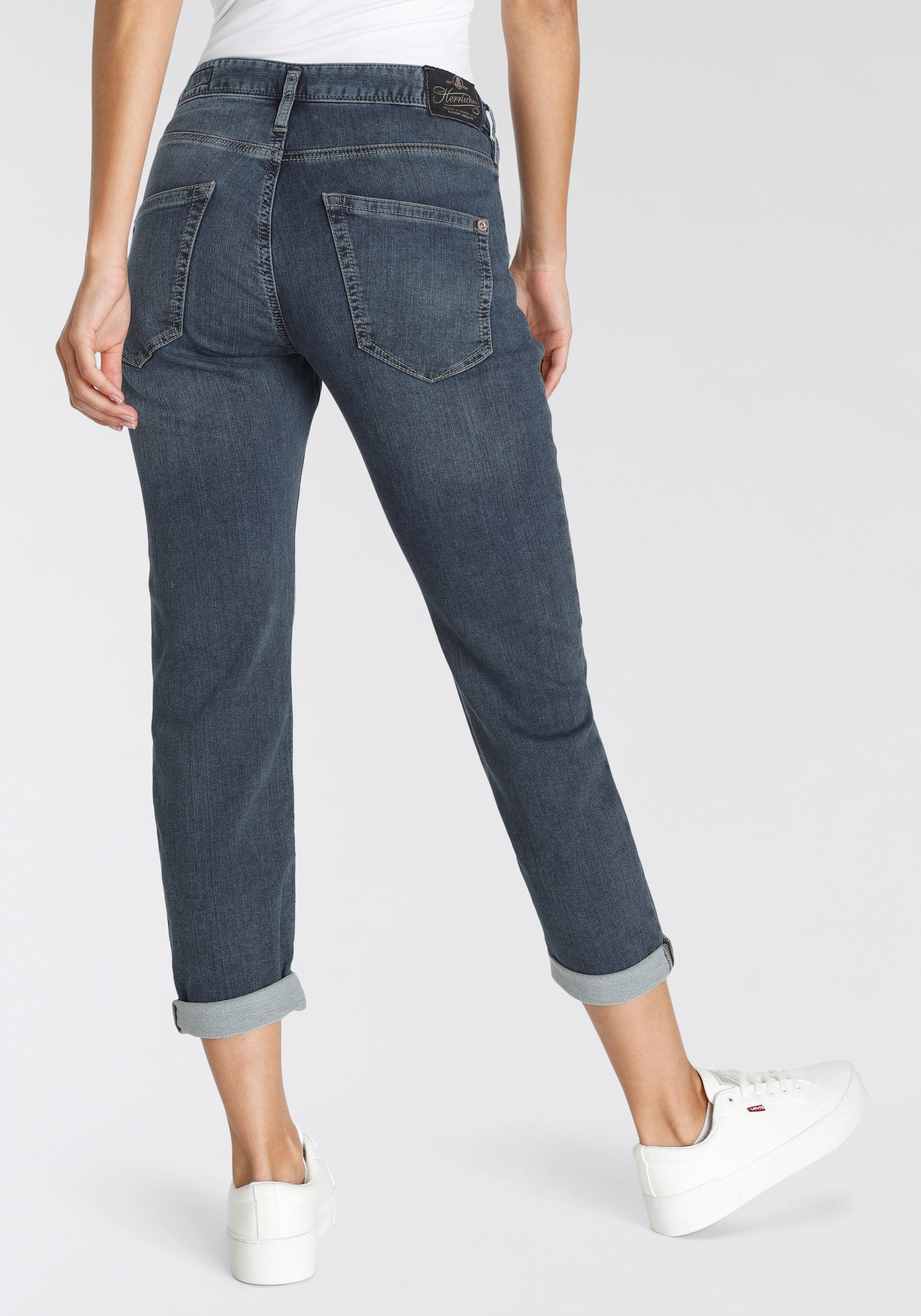 Herrlicher Boyfriendjeans Shyra Cropped Jogg Denim zacht aanvoelend, verweerde effecten, vintage