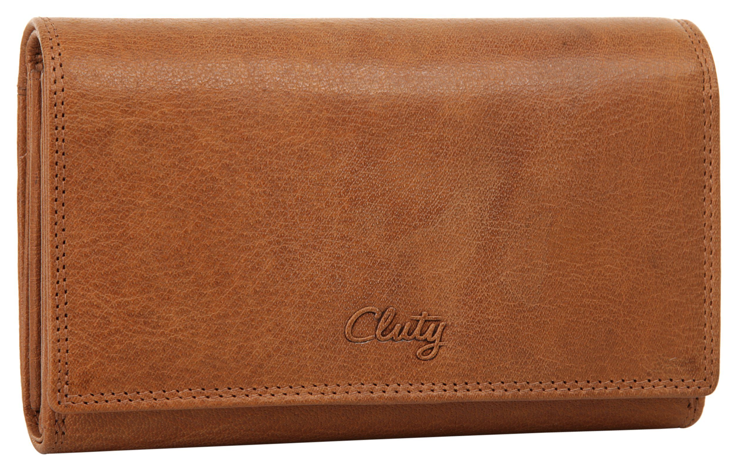Cluty Portemonnee echt leder