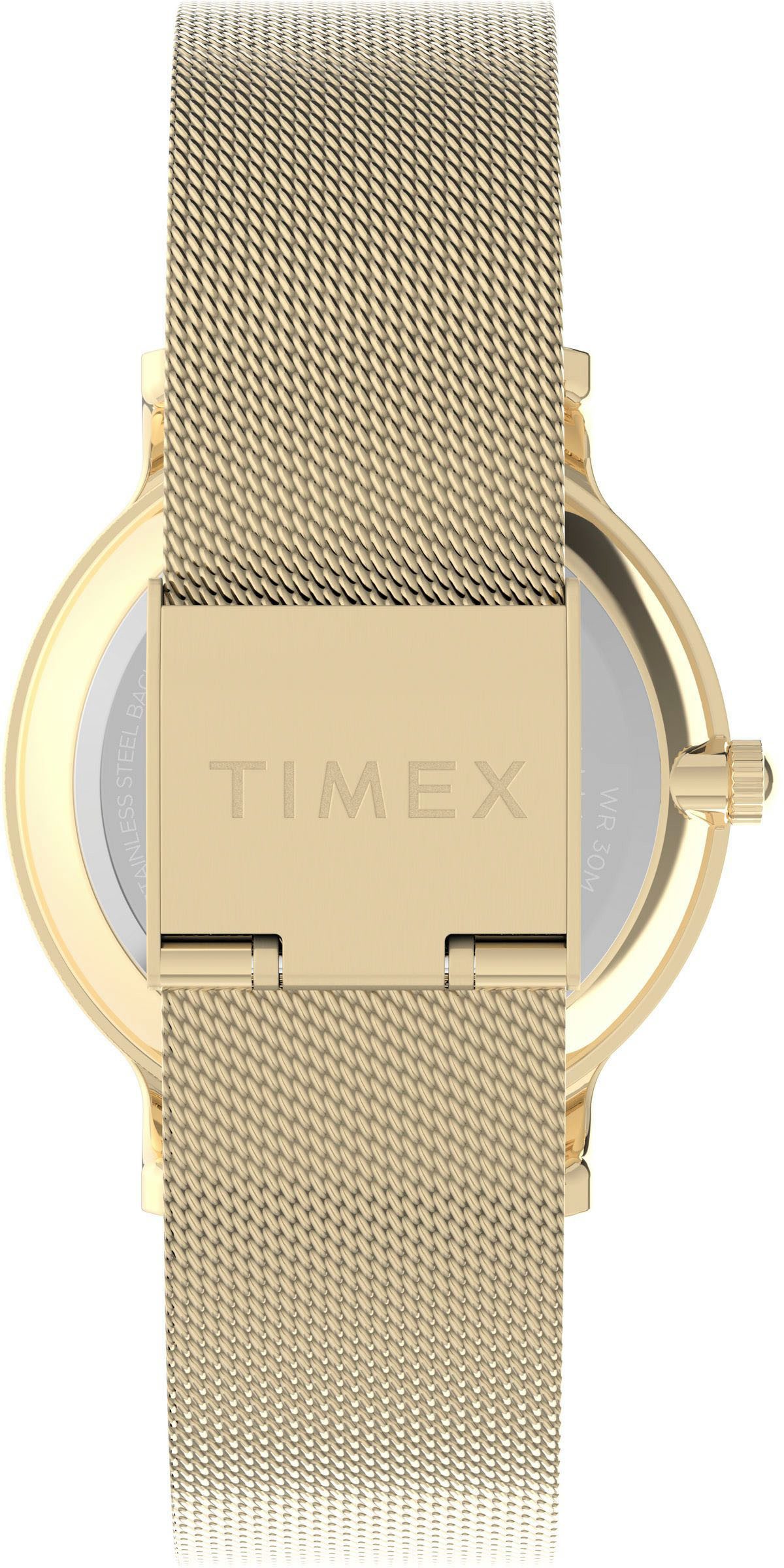 Timex Kwartshorloge Transcend Polshorloge, dameshorloge, roestvrijstalen band, analoog