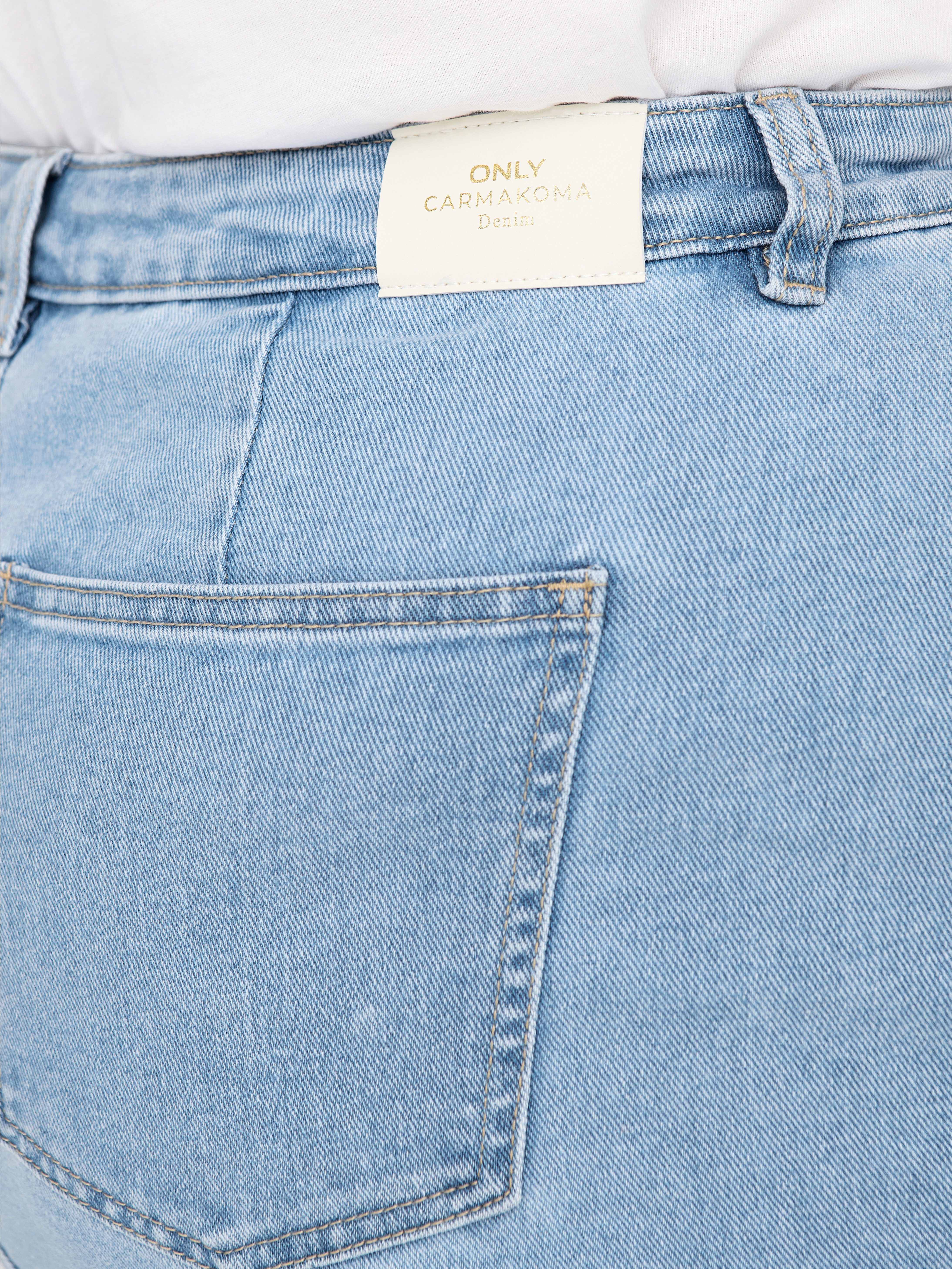 ONLY CARMAKOMA Jeans rok CARSIRI FRONT SLIT SKIRT DNM GUA NOOS